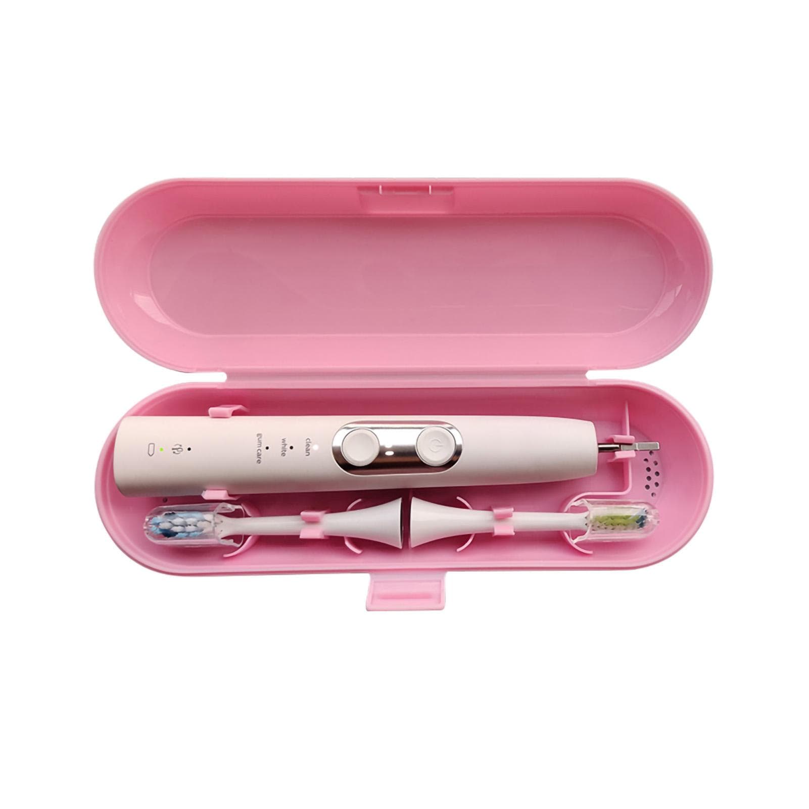 Portable Electric Toothbrush Heads Travel Case Protection Storage Box pink