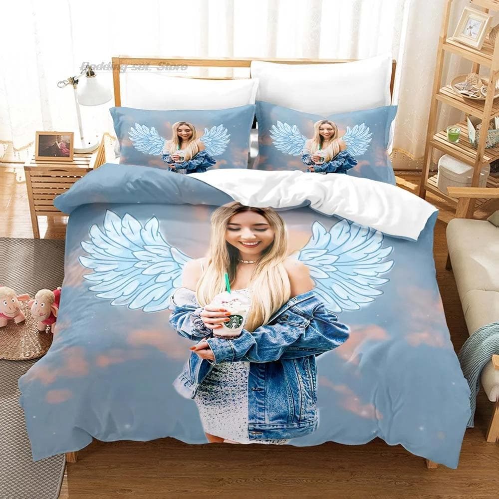 Rebekah Wing Merch Beki & Fluffy Bedding Set Single Twin Full Queen King Size Bed Set Aldult Kid Bedroom Duvetcover Sets 3D 70x133cm 2pcs