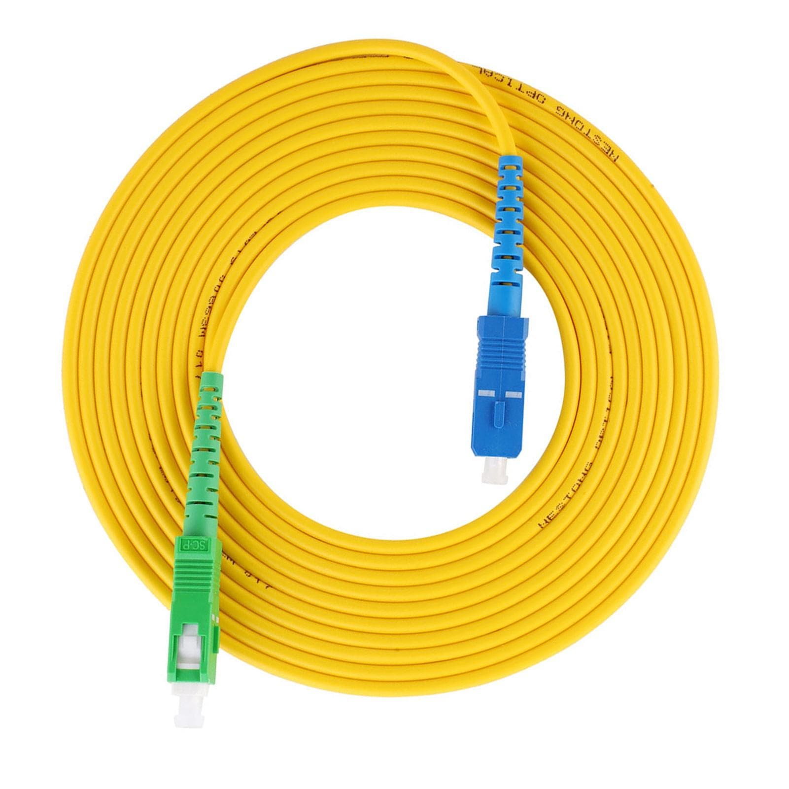 Single Mode Fiber Optic Jumper High Quality PVC Case Sc APCSc UPC 15 Meters Length