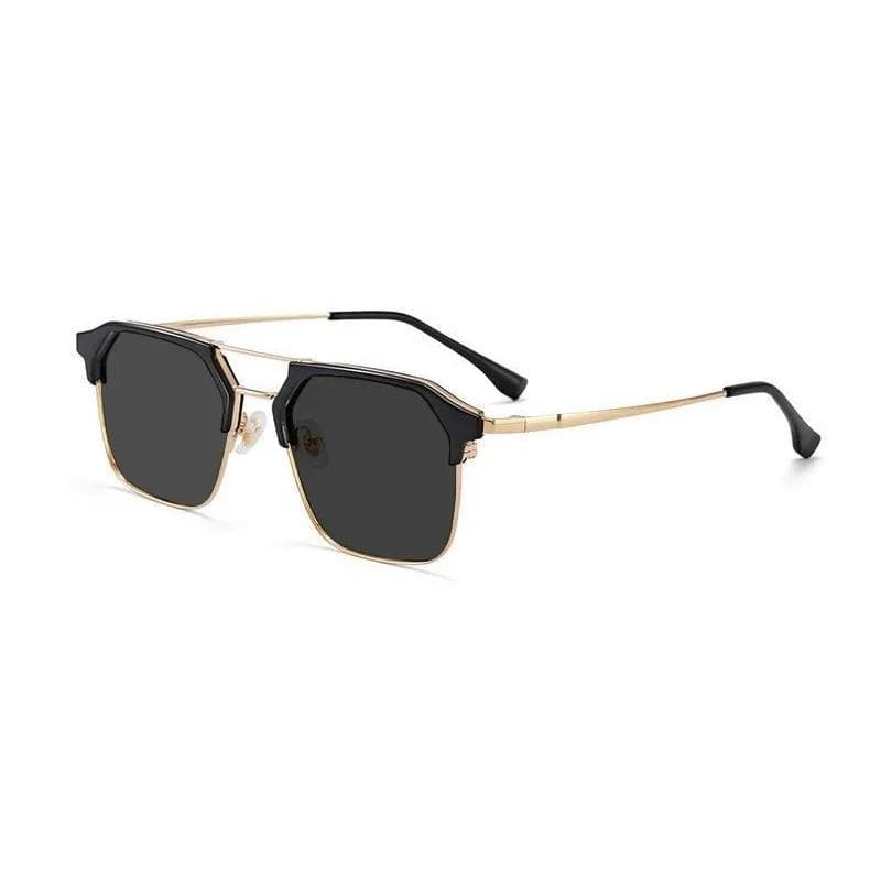 Luxury Double Beam Myopia Glasses Diopter 0 To -4 0 Fashion Trend Outdoor Short Sight Eyeglasses Anti UV Sunglasses 0