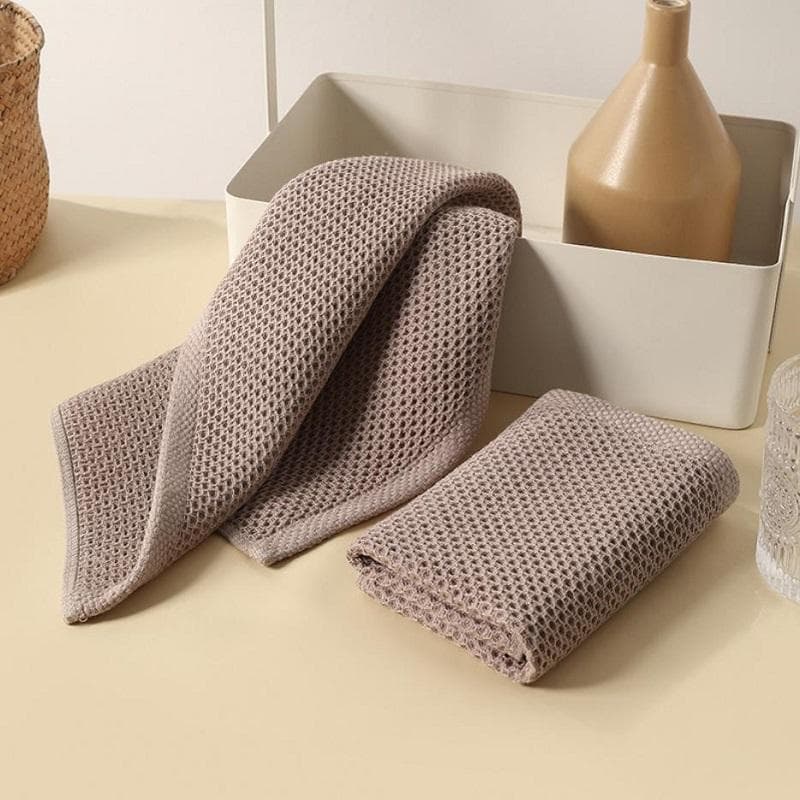 1PCS Dishcloth Ultra Soft Absorbent Kitchen Towel Household Cleaning Cloth Dish Windows Glass Gadgets Wash Cloth 34*34cm 1