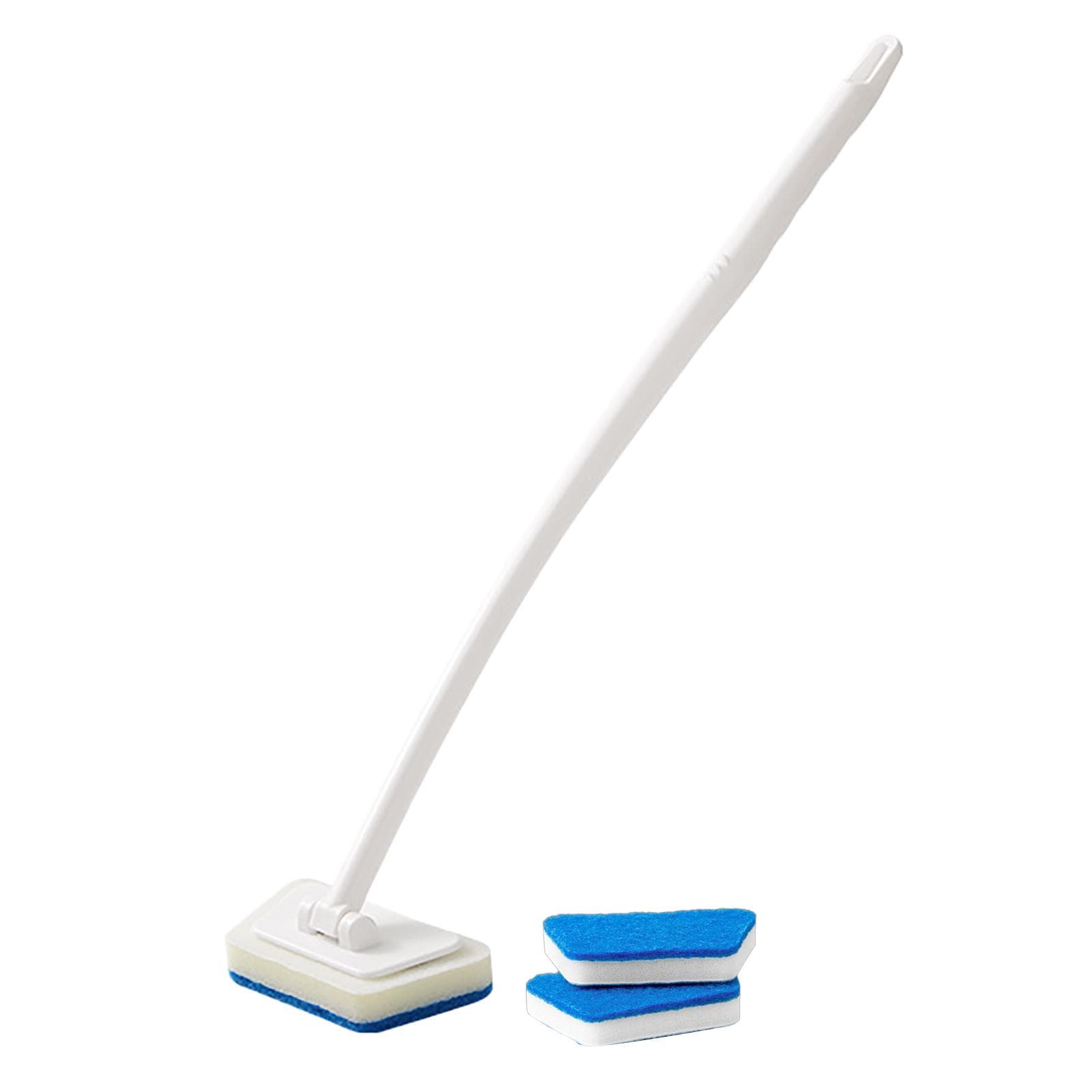 Long Handle Sponge Cleaning Brush Multifunctional Trapezoidal Bathtub Cleaning Brush for Tiles