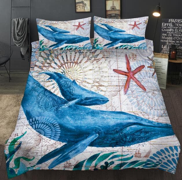 New lovely bay turtle marine sea bed linen set adult/kid girl bed cover bed sheet sheet turtle full queen EU single(135x200cm)