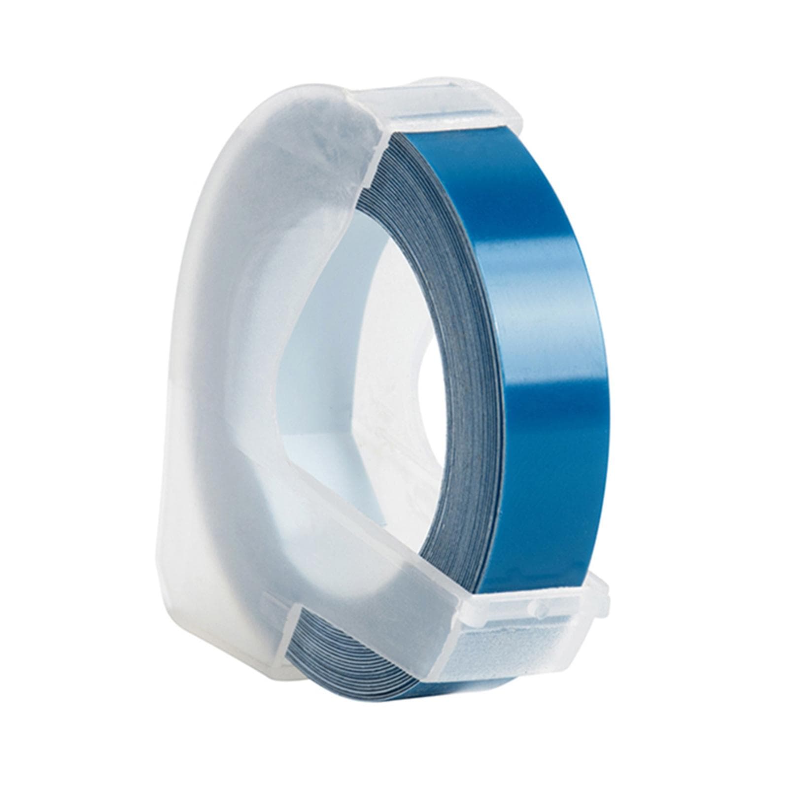 3D Plastic Embossing Label Tape Refill for DYMO 12965 1610 Label Maker with 3/8 Inch * 9.8 feet, 1 1 Roll ocean blue