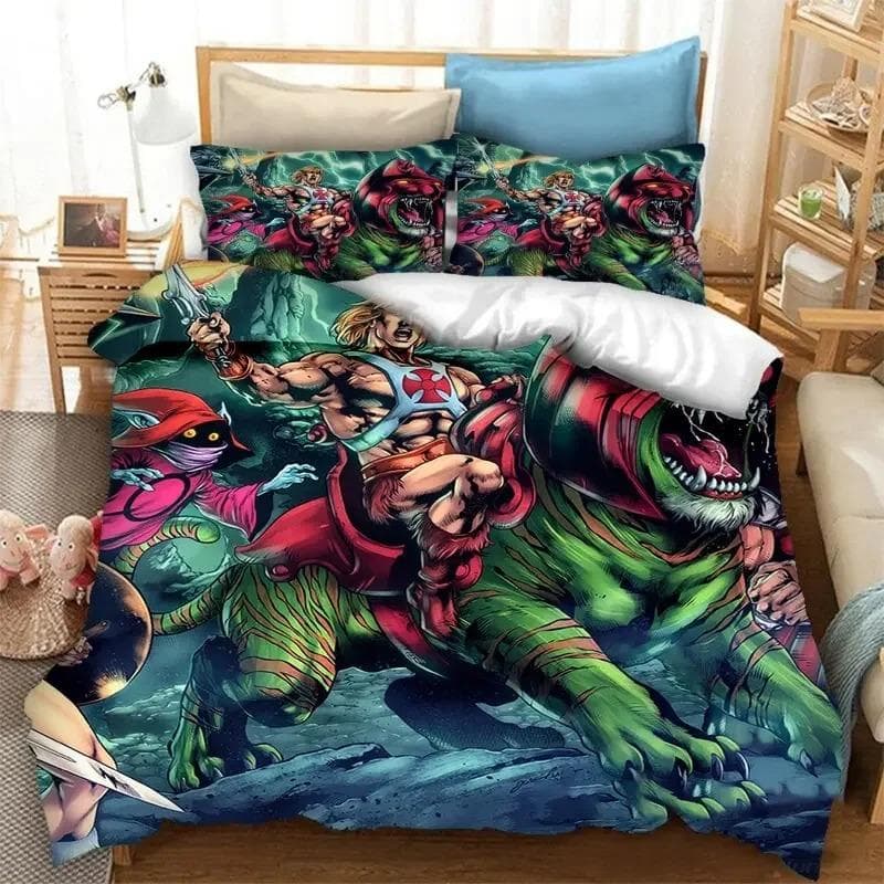 He man The Masters of The Universe Bedding Set Duvet Cover Bedroom Comforter Covers Single Twin King Size Quilt Cover AU King 240x210cm