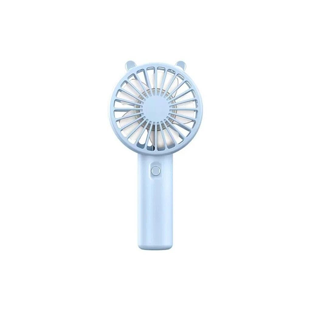 Portable Handheld Fan Small Cooling Fan USB Rechargeable Eyelash Eyelash Mute Cooler Handheld Fan Mini USB Rechargeable Desk USB charging model blue