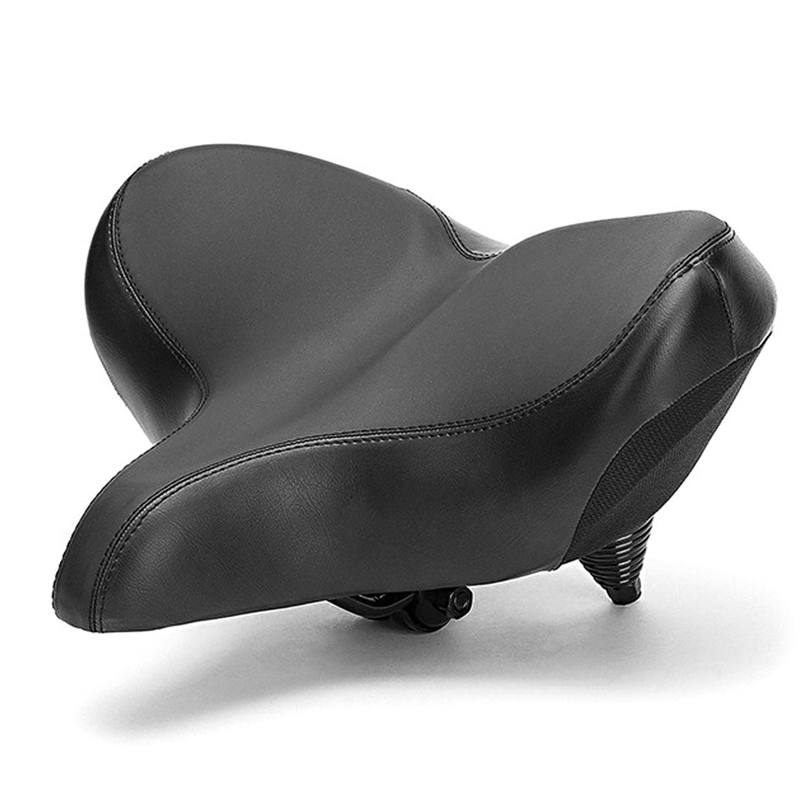 Wide Bike Saddle Oversized Bike Seat Comfortable Mountain Bicycle Cushion Pad Waterproof Cycle Seat black