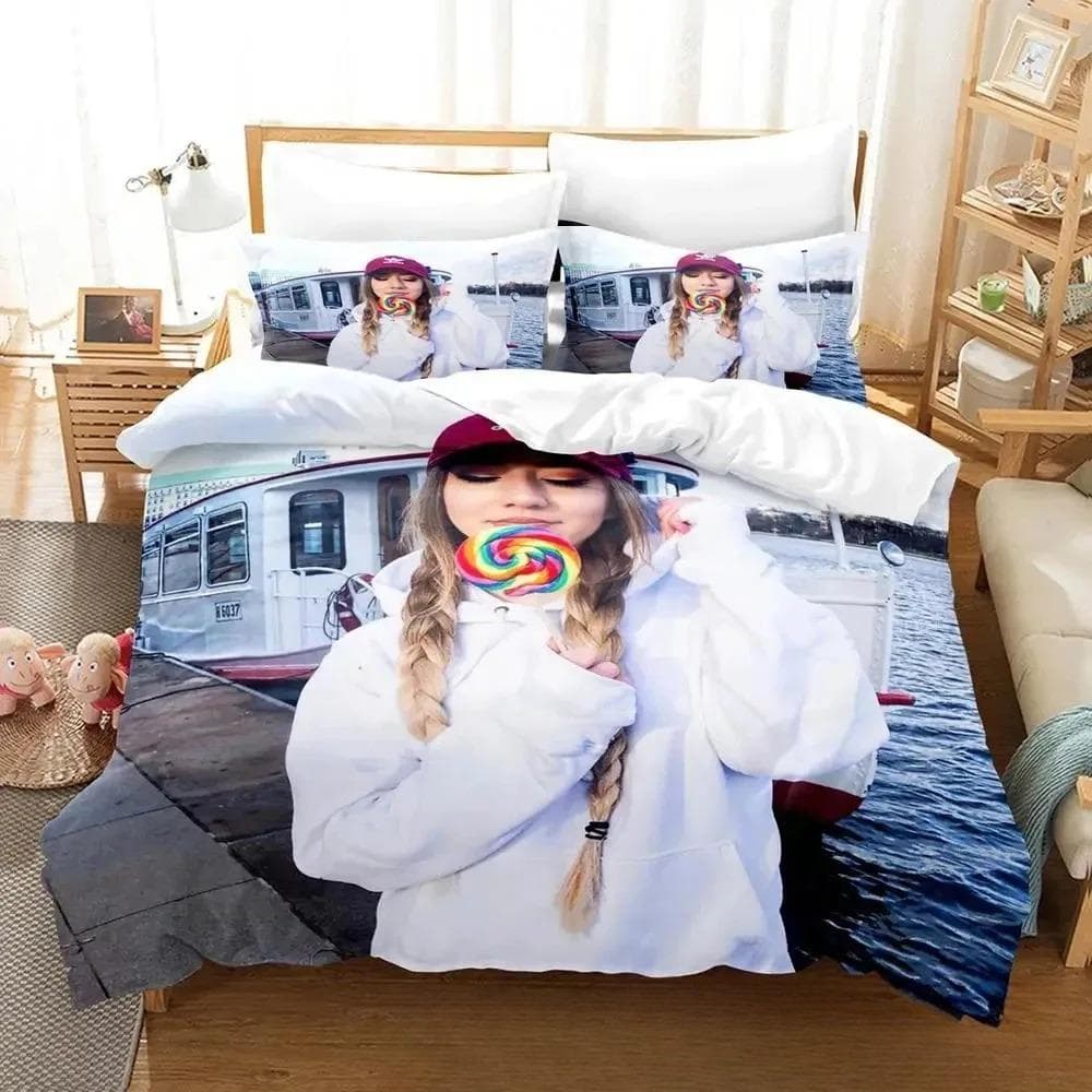 3D Print Rebekah Wing Bedding Set,Duvet Cover Comforter Bed Set Quilt Cover Pillowcase,King Queen Twin Size Boys Girls Adultse 245x210cm 3pcs
