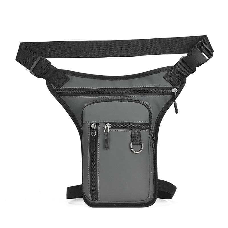 Men Drop Leg Bag Waist Bag for Men Pack Phone Purse Motorcycle Riding Shoulder Cross Body Thigh Male Hip Belt Waist Bags grey