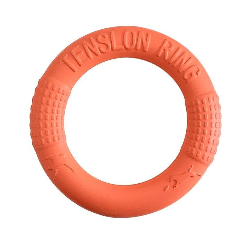 Dog Toys Pet Flying Discs EVA Dog Training Ring Puller Resistant Toys for Dogs Floating Puppy Bite Ring Toy Interactive 18cm orange