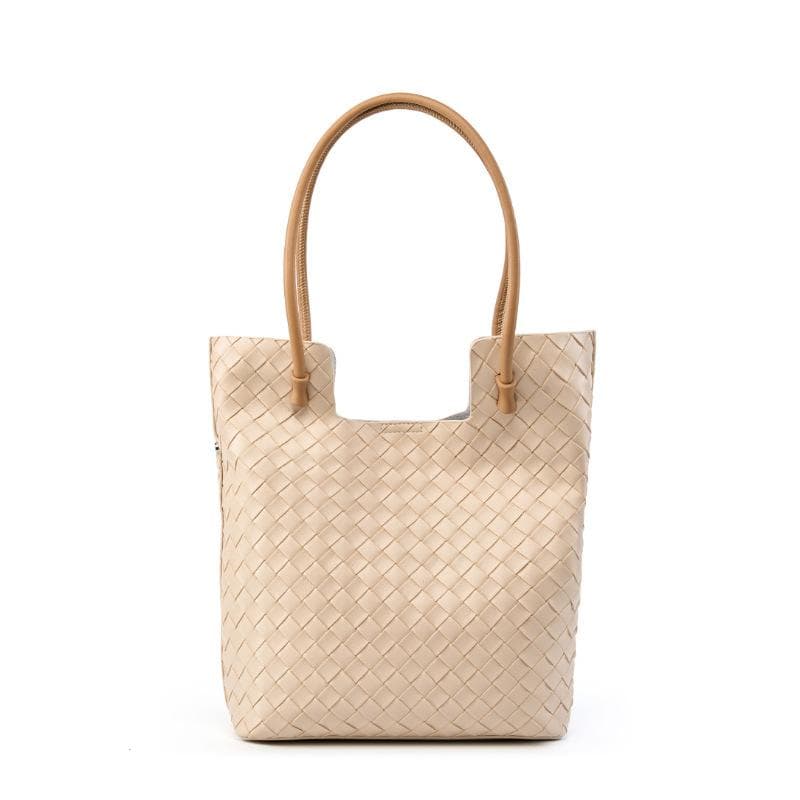 Tote Bag Spring/Summer Women's Bag Fashion Woven Simple Leather Single Shoulder Handbag Bag