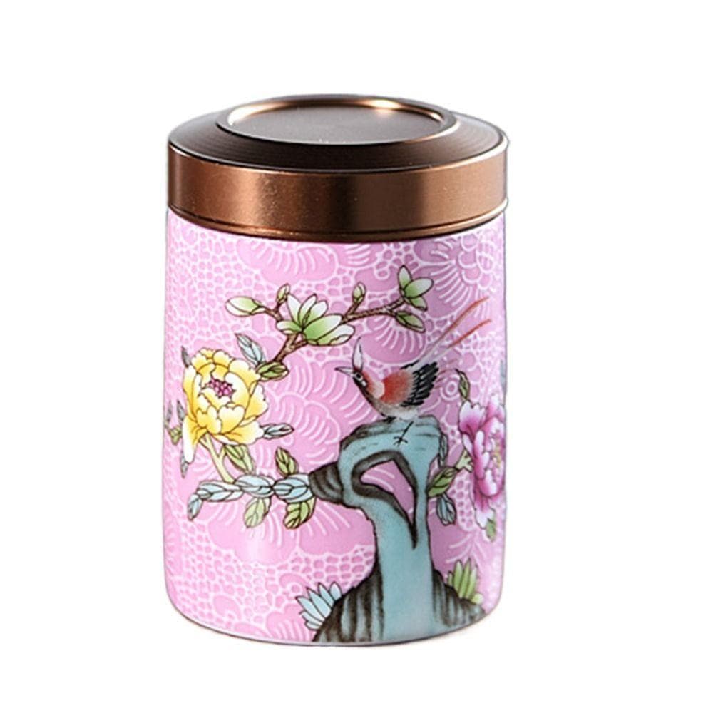 Ceramics Tea Storage Container Sealed Tea Storage Jar Gift Versatile Storage Can Home Decoration Style 3