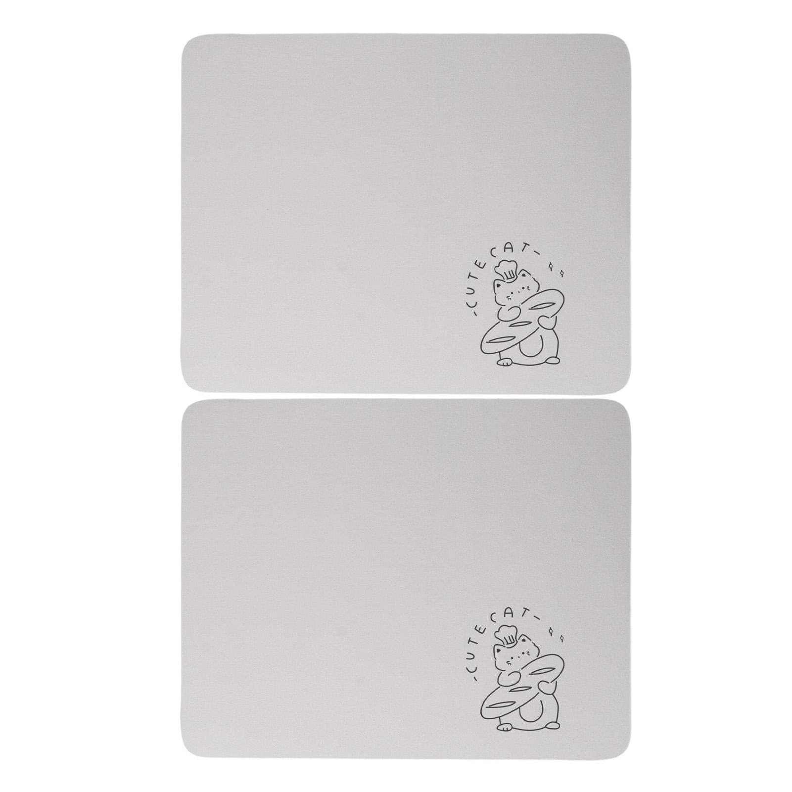 2PCS Coffee Bar Mat Multifunctional Prevent Slip Waterproof Shockproof Absorbent Dish Drying Mat 30x40CM