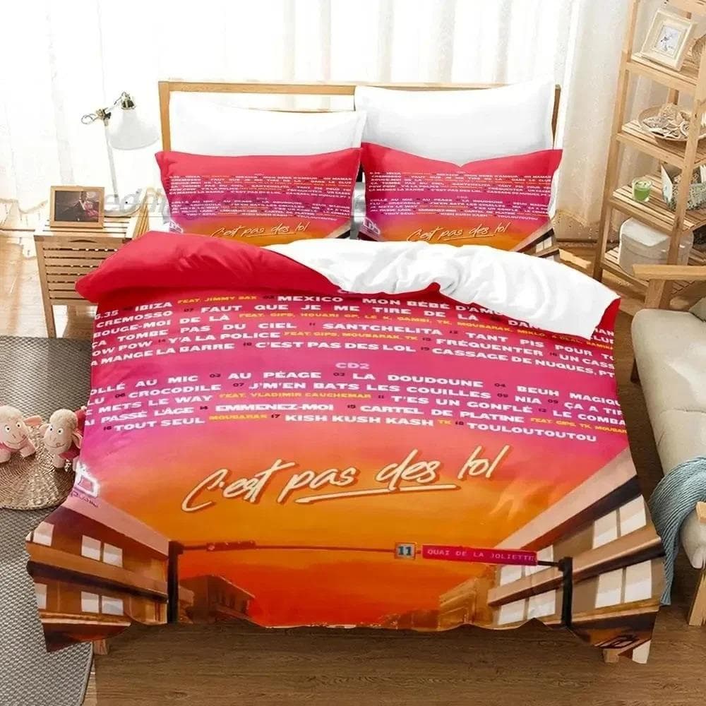 3D Printed JuL C'est Pas Des Lol Bedding Sets exquisite bed supplies set duvet cover bed comforter set luxury birthday gift 135x200cm 2pcs
