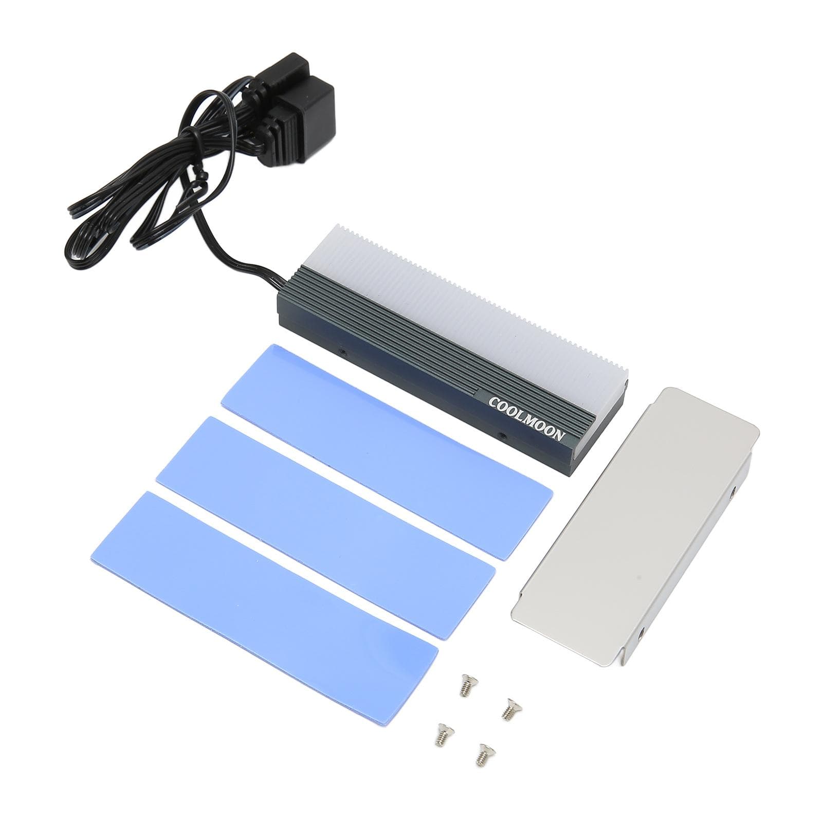 Hard Disk Heat Sink Dual Interface Cool 5V 3 Pin M.2 SSD Heatsink Cooler for 2280 M.2 SSD with