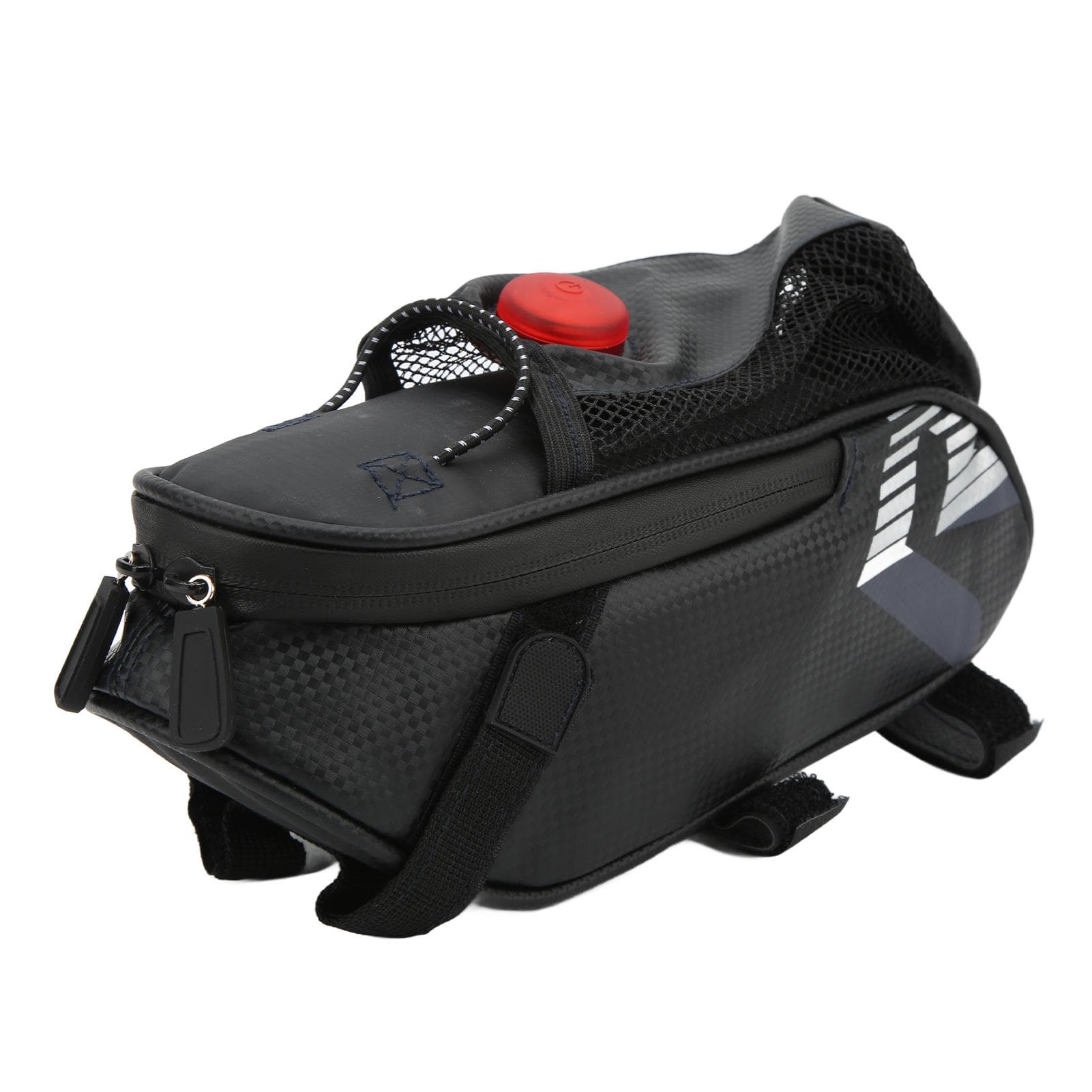 Bicycle Saddle Bag IP44 Waterproof Bike Taillight Pocket Water Bottle Pouch with LED Light