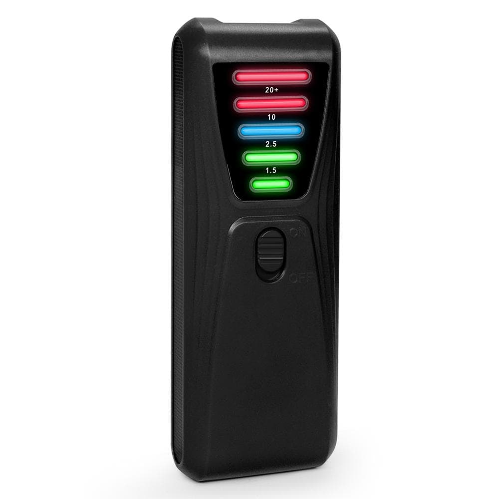 Practical Electromagnetic Radiation Detector Handheld EMF Tester EMF Meter Portable 5 LED Gauss black