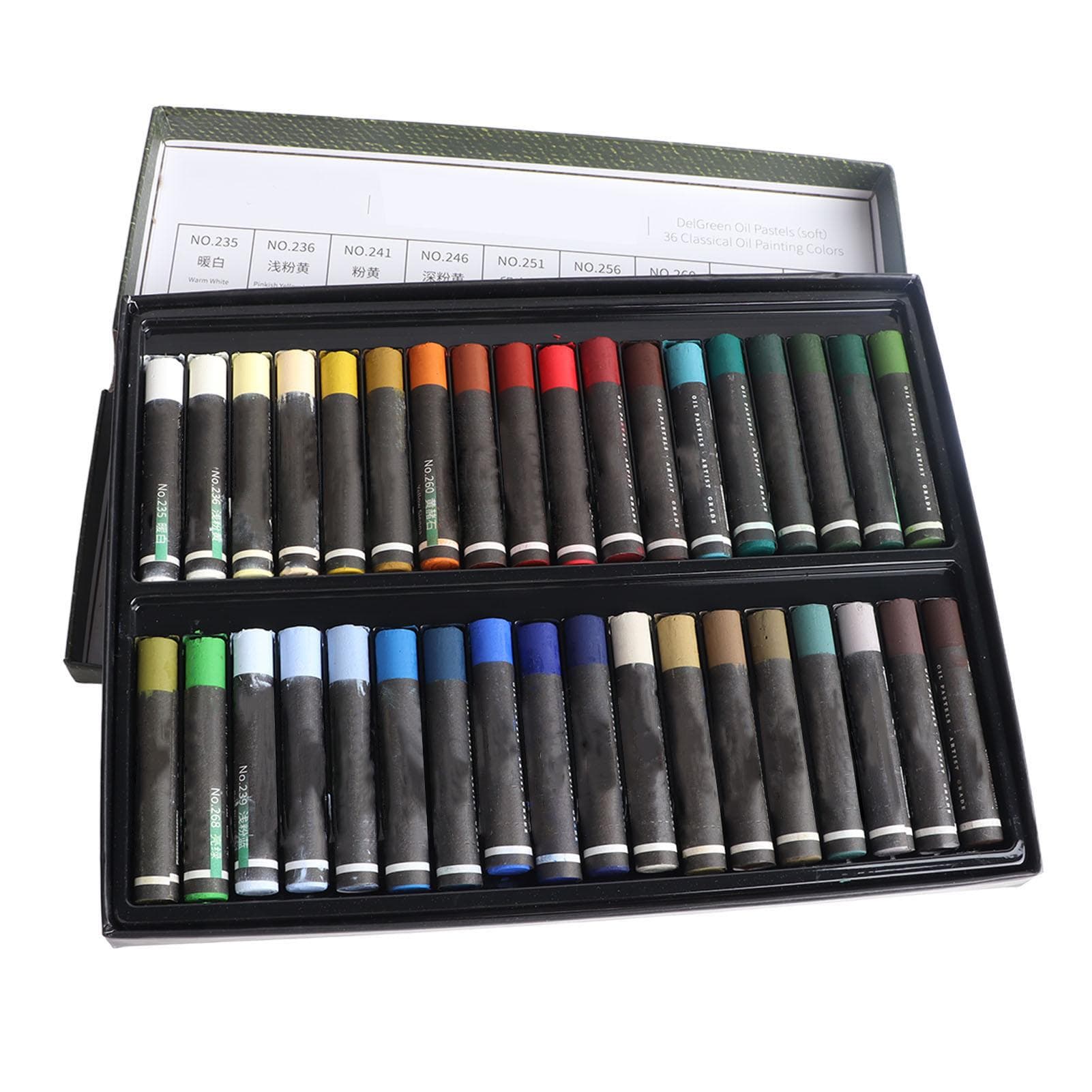 Oil Pastel Set Professional 36 Colors High Pigment Vibrant Soft Oil Pastels for Artists Beginners