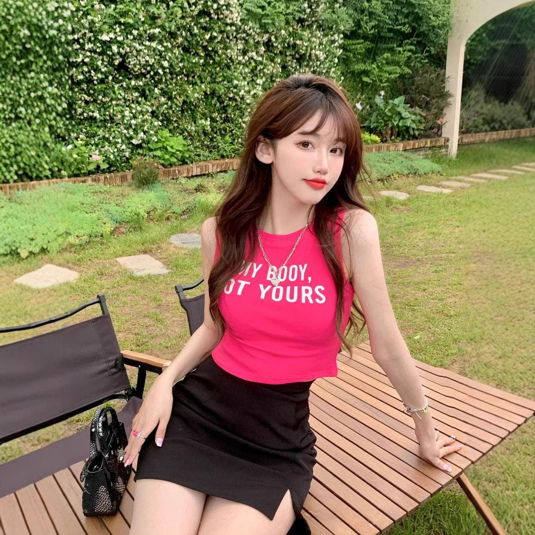 Women's Vest Wears New Suspenders for Summer, Women's Inner Wears A Unique Design Sleeveless Top for Women XL pink
