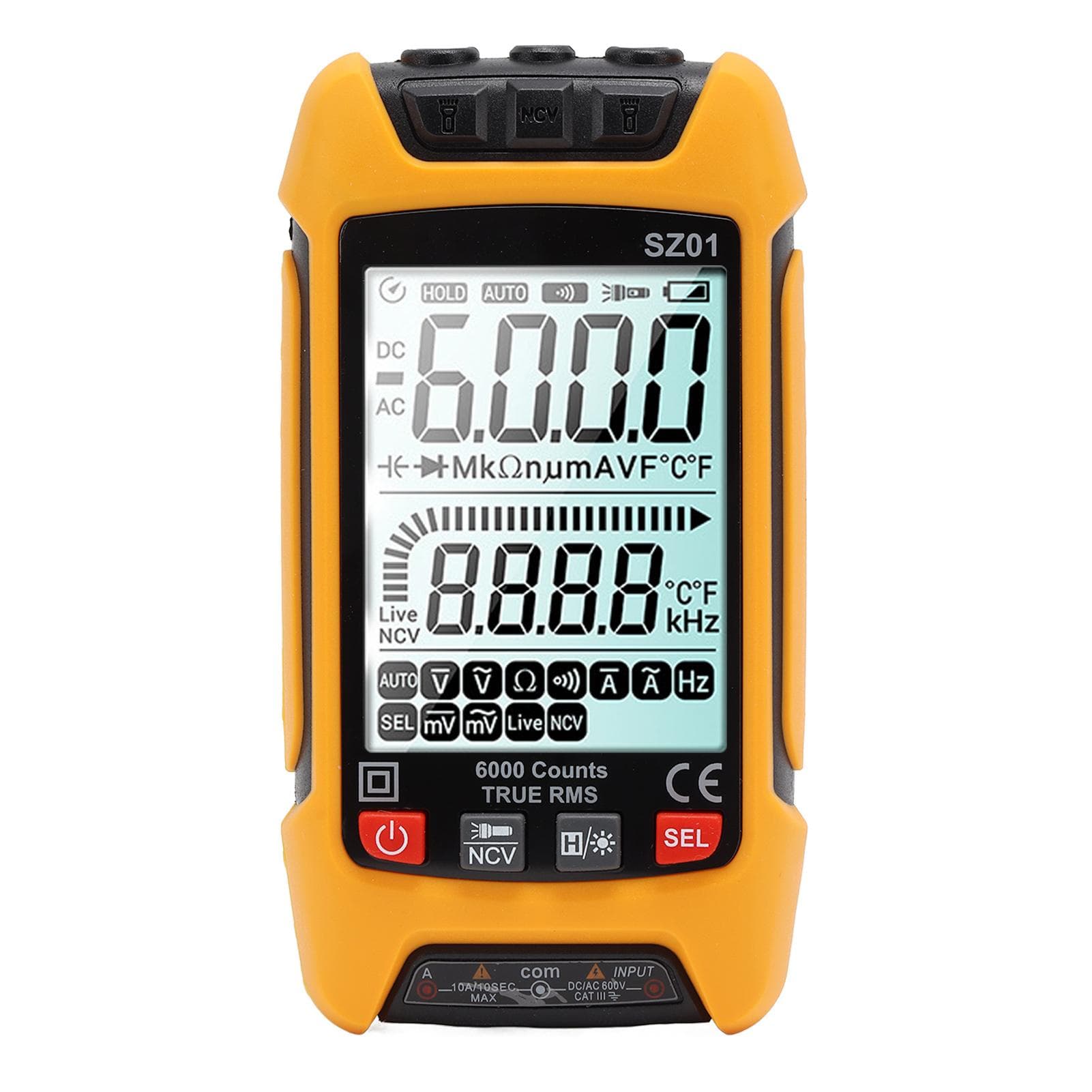 Digital Multimeter Kit Intelligent Large Screen High Accuracy Automatic Fire Prevention Tester
