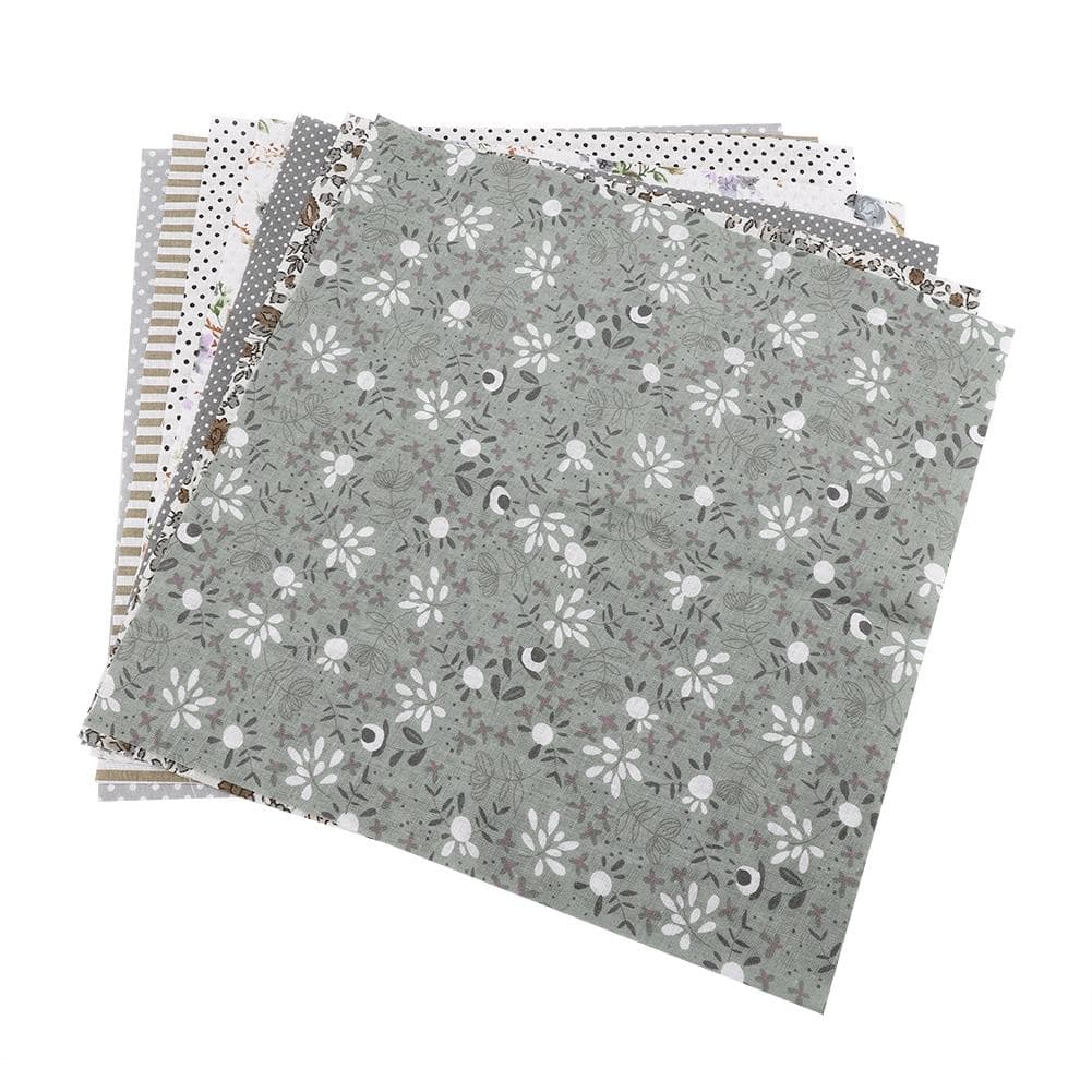 3 Types 7pcs 50*50cm Cotton Fabric DIY Assorted Squares PreCut Bedding Suite Quarters Bundle