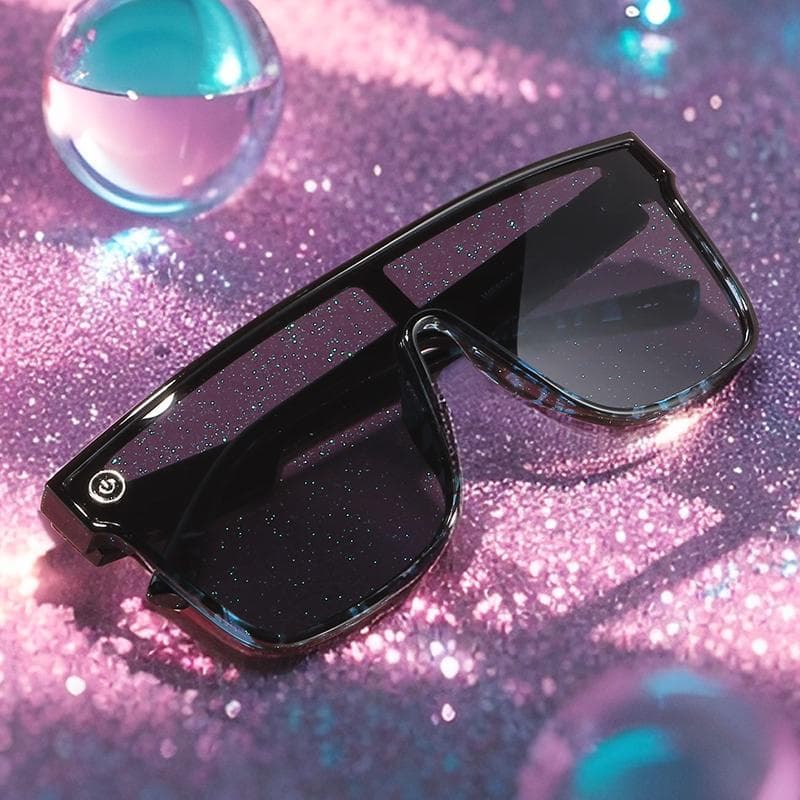 Trendy punk sunglasses oversized goggles high-end one-piece large-frame steampunk glasses for men women