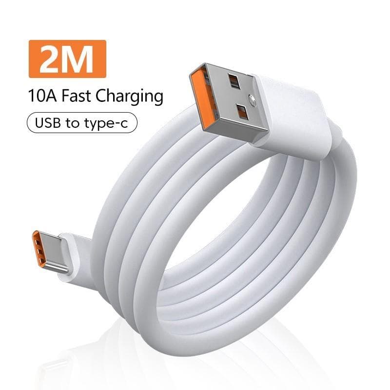 120W 10A USB Type C Cable 10A Super Fast Charger Data line Data transmission 0.25M 1M 1.5M 2M Phone Cable For HUAWEI