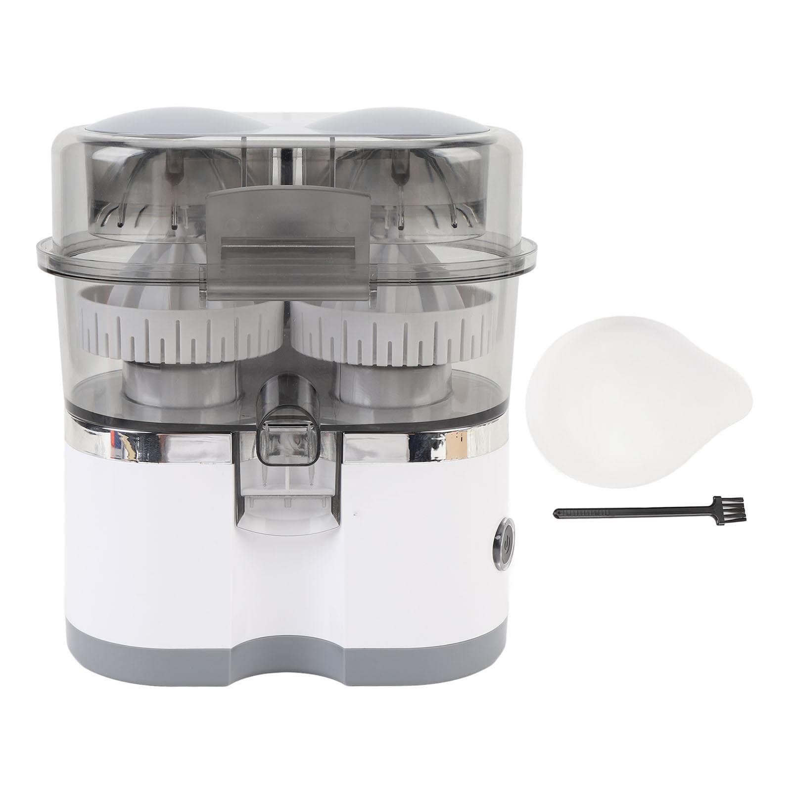 Dual Head Electric Citrus Juicer Portable Juicer Extractor Electric Citrus Juicer for Orange Lemon L white