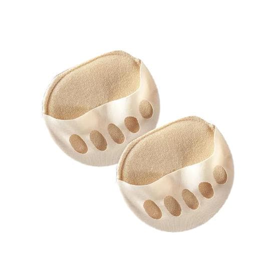Ball of Foot Cushions Socks Metatarsal Forefoot Pads for Women Anti-Slip Toe Topper Liner Socks High Heels Shoes Inserts for Foot Pain Relief