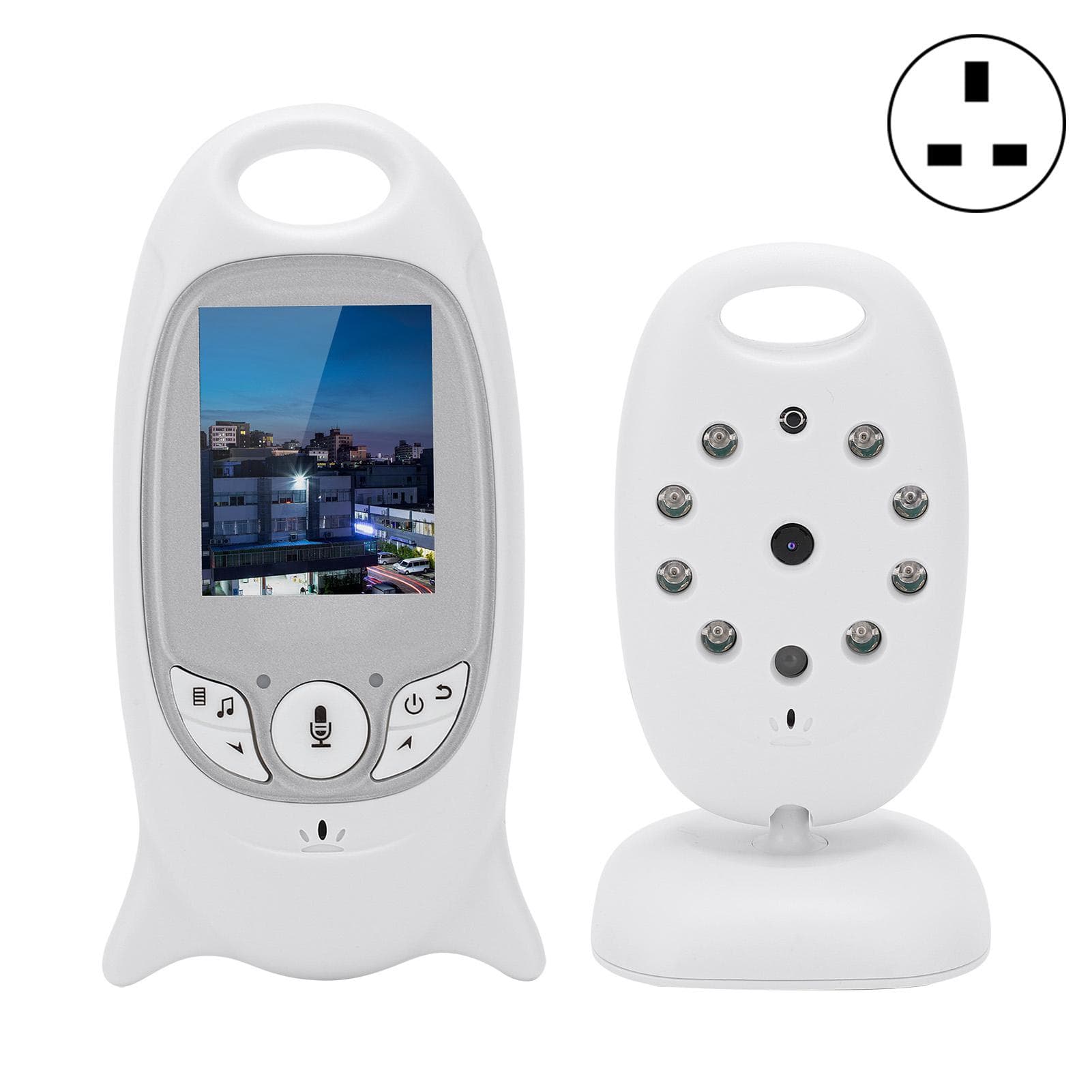 2.4in Baby Monitor Wireless Digital for Infants 2?Way Talk Infrared Night View 100?240VUK Plug