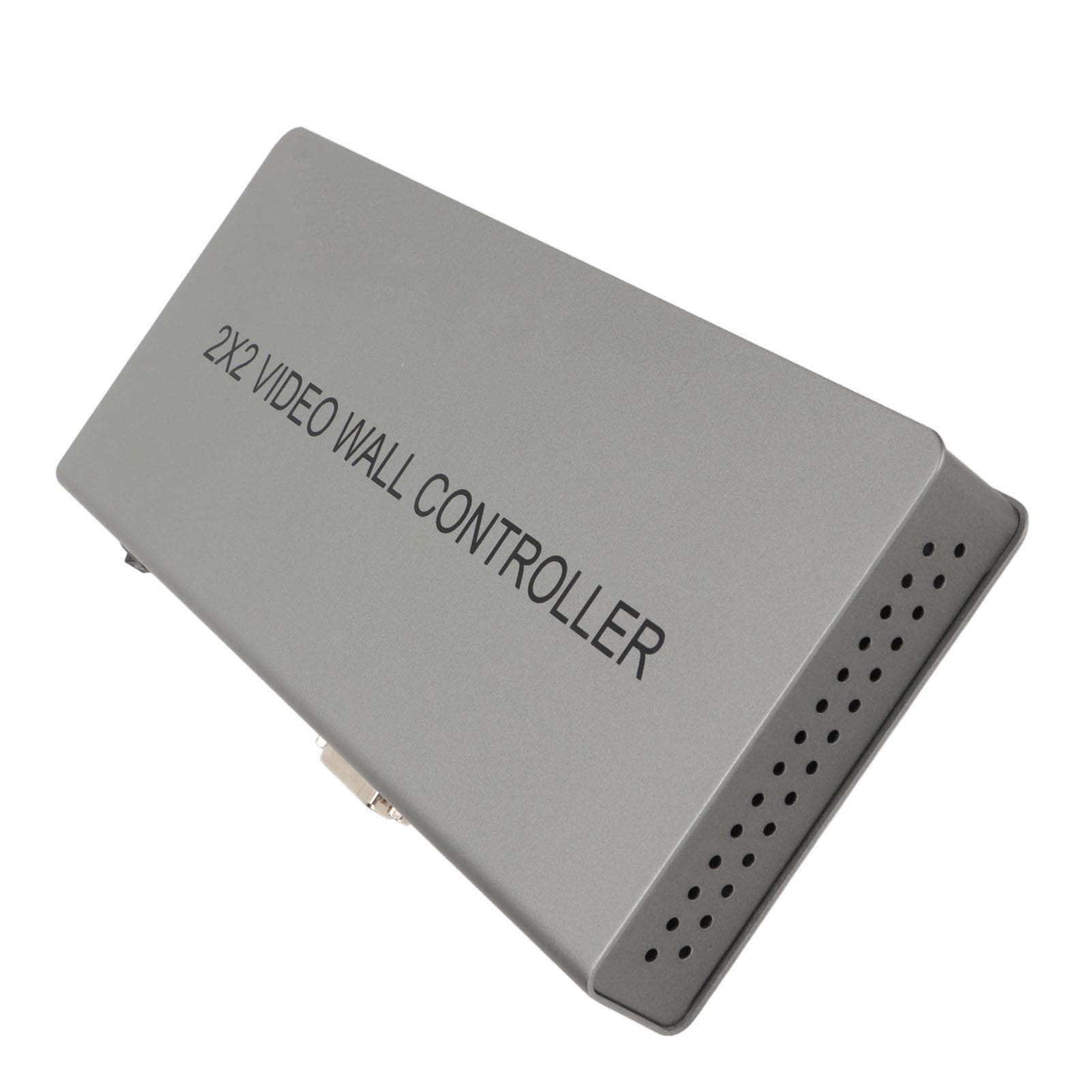 2x2 HD Multimedia Interface Video Wall Controller Aluminium Alloy 1080P LCD TV Wall Processor EU Plug