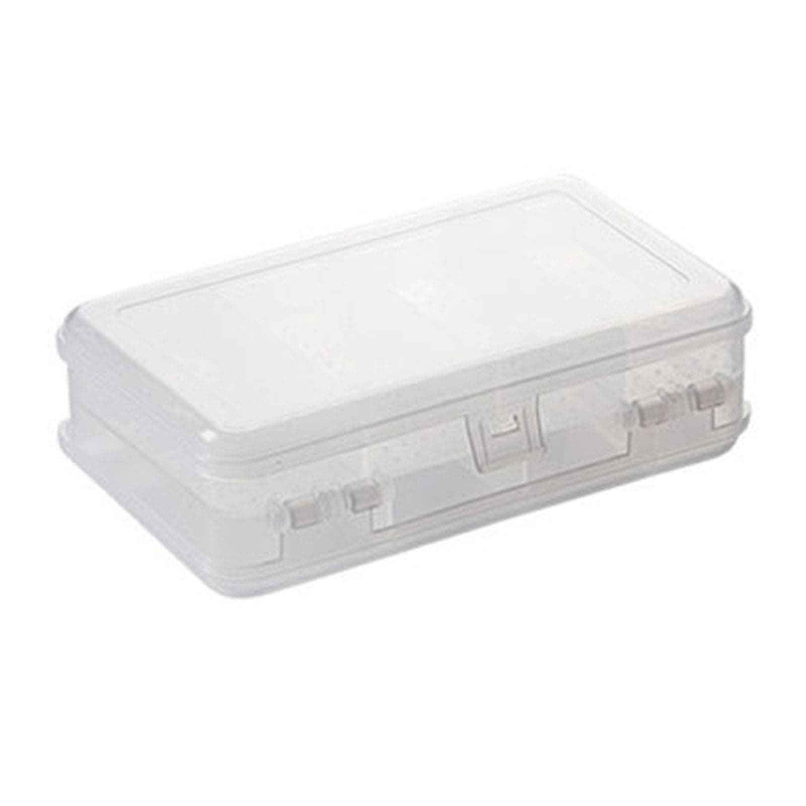 Double Layer Jewelry Box Thicken Plastic Jewelry Storage Box Hanging Clear Jewelry Box Organizer transparent