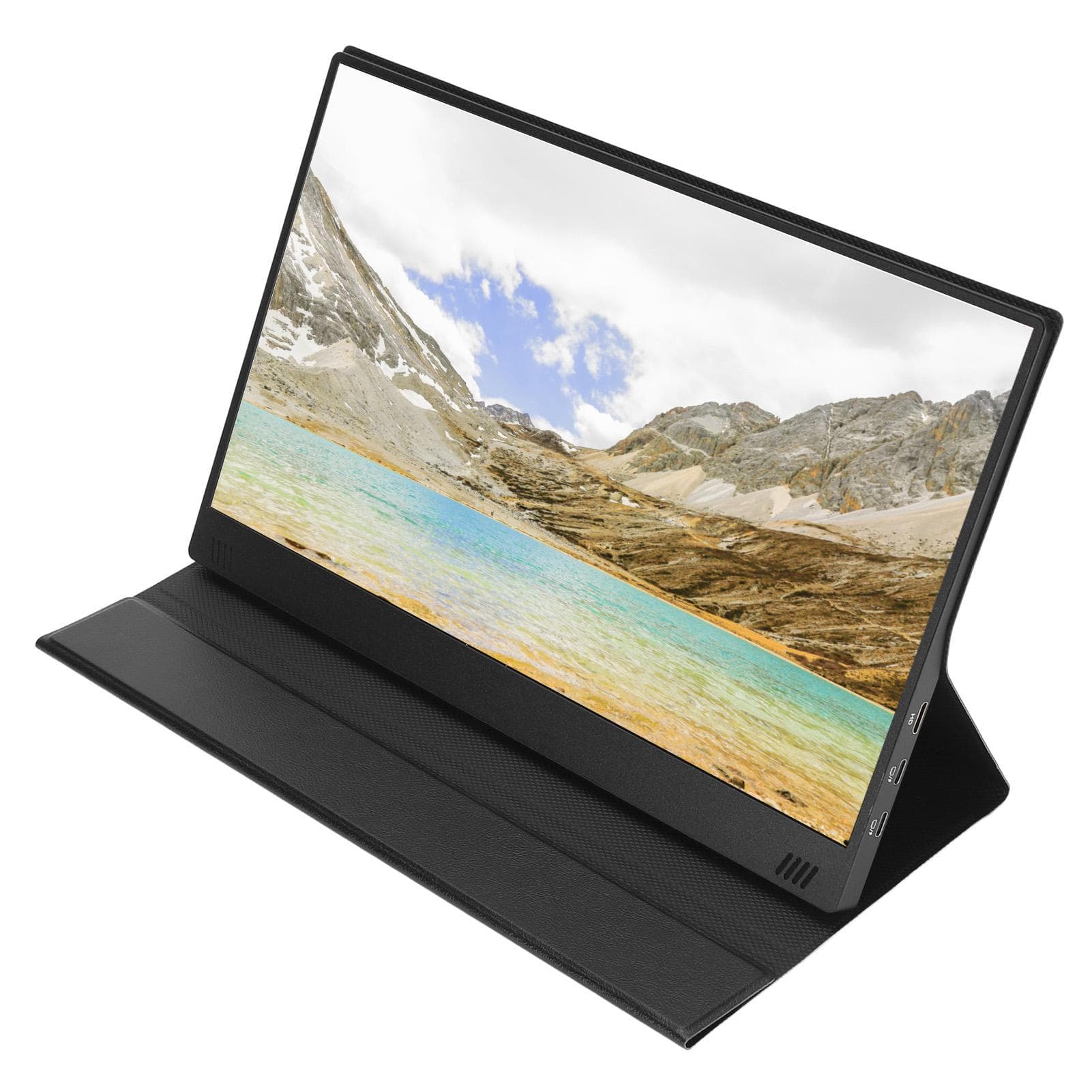 Portable Monitor 14inch FHD 1080P Laptop Gaming Monitor Slim Lightweight Second External Monitor US Plug