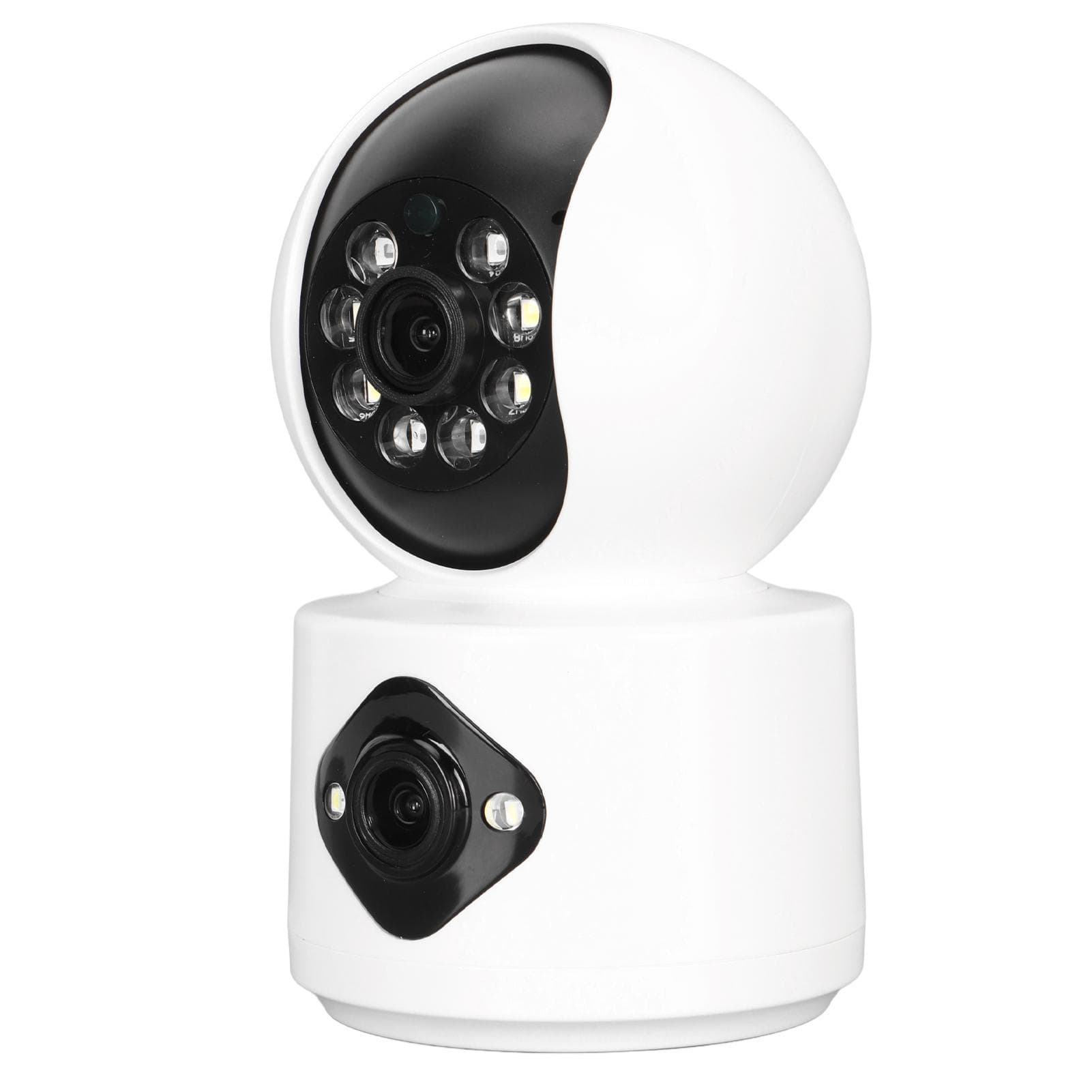 Dual Lens Security Camera 4MP HD WiFi AP Hotspot Surveillance Camera with Bracket for Home Shop