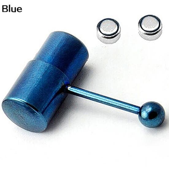 Unisex Cool Punk Hammer Shape Vibrating Tongue Bar Stud Body Piercing Jewelry
