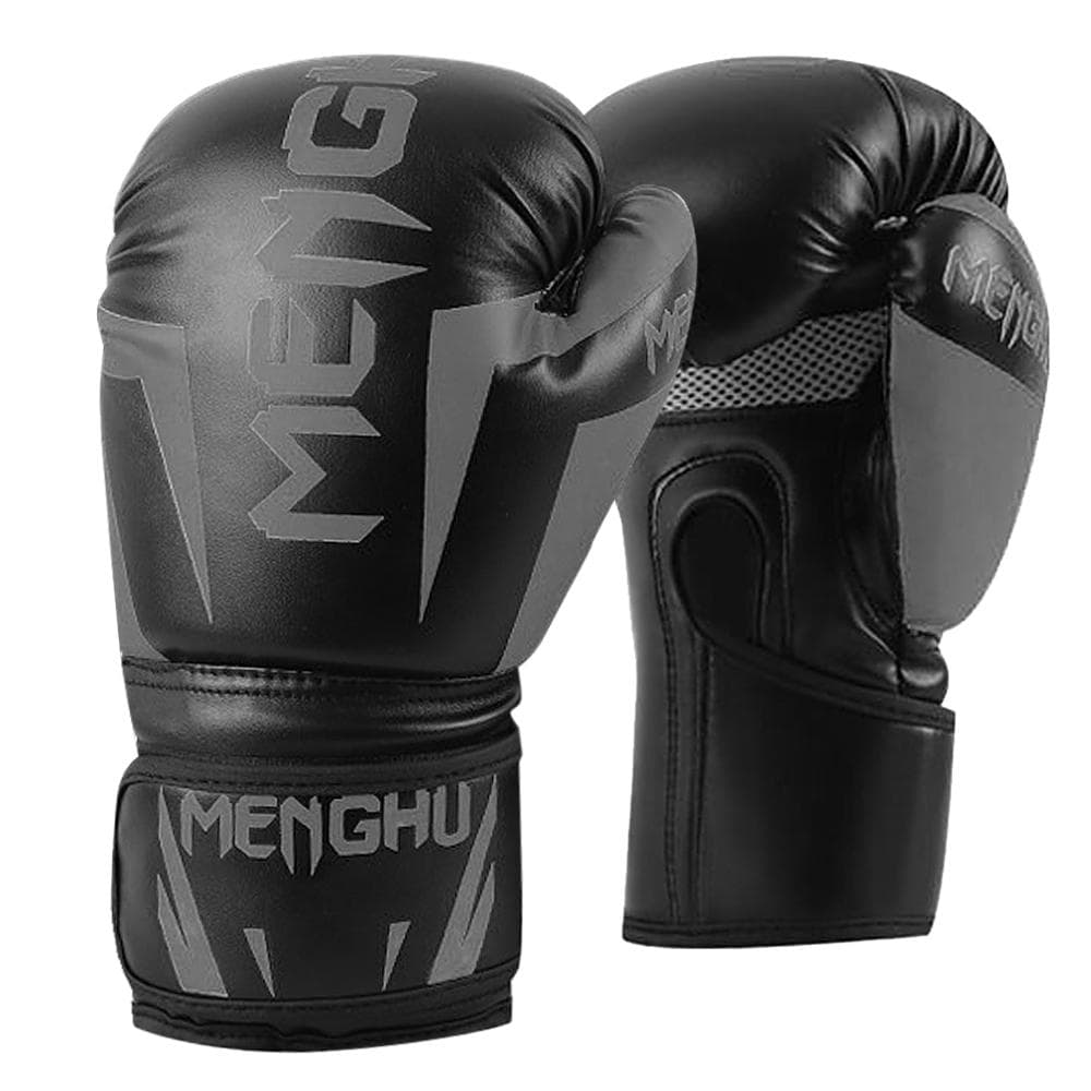 Boxing Gloves Kick Boxing Muay Thai Punching Training Bag Gloves Outdoor Sports Mittens Boxing black