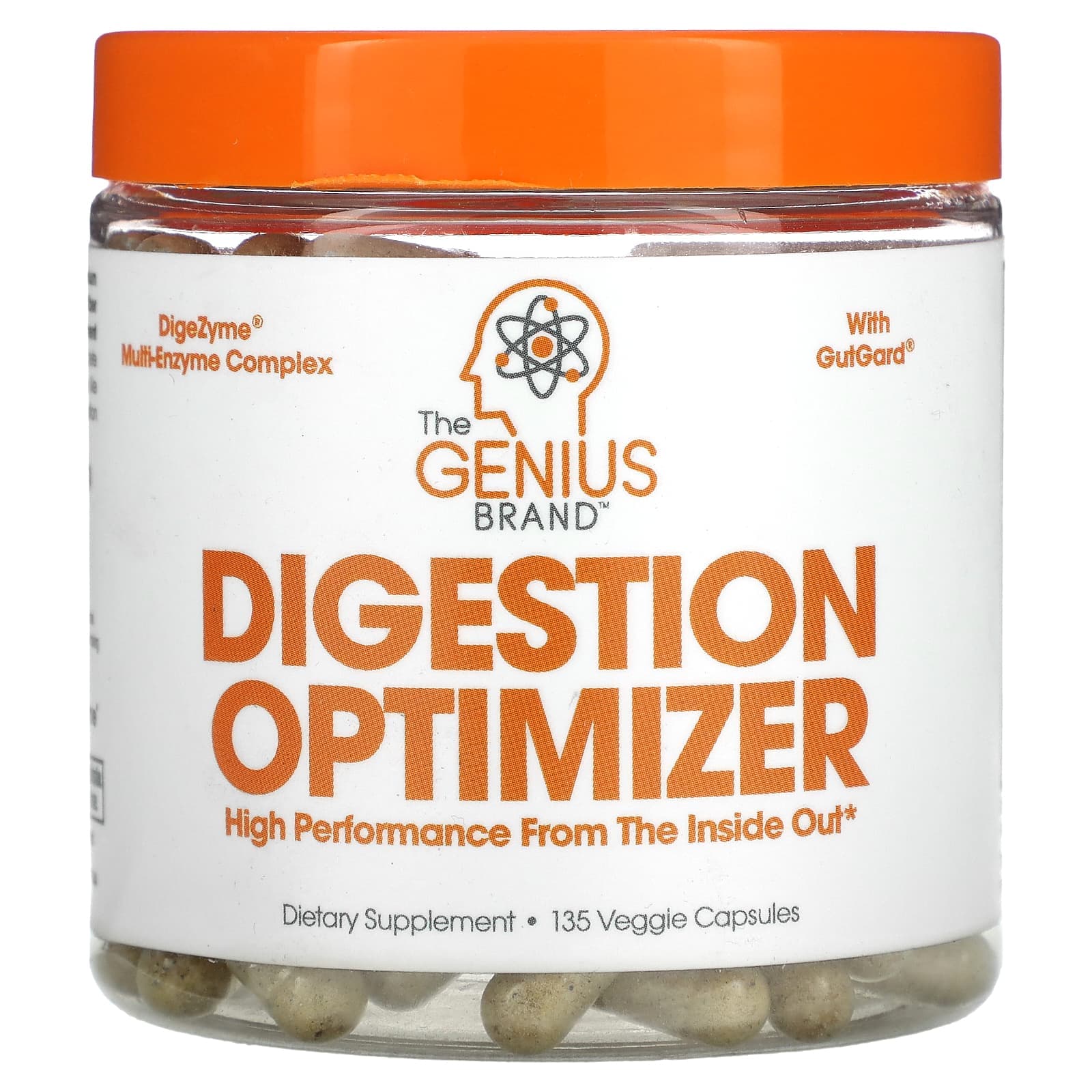 The Genius Brand, Digestive Optimizer, 135 Veggie Capsules