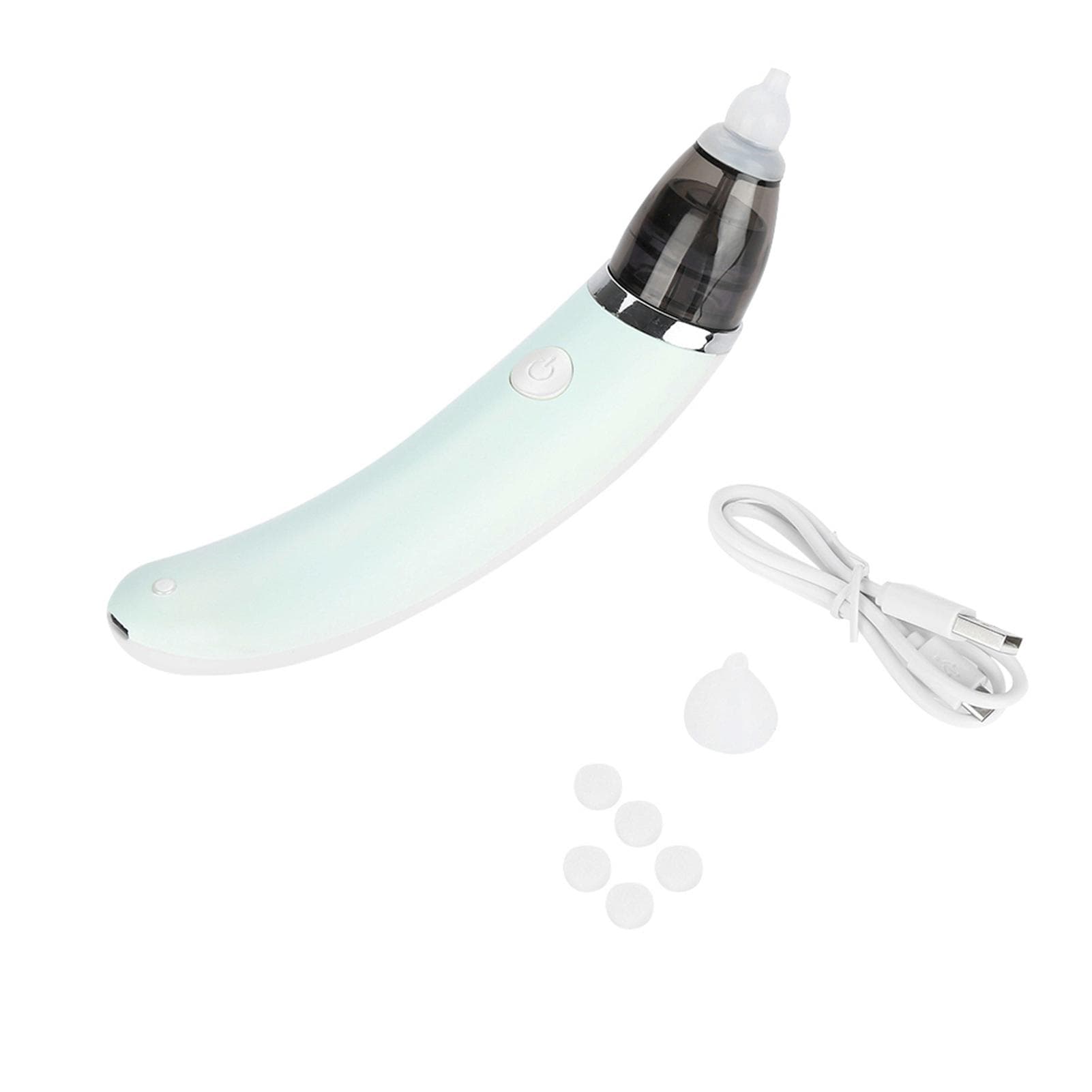 Professional Baby Nasal Aspirator Electric Nose Sucker Nostril Cleaner Safe & Fast white