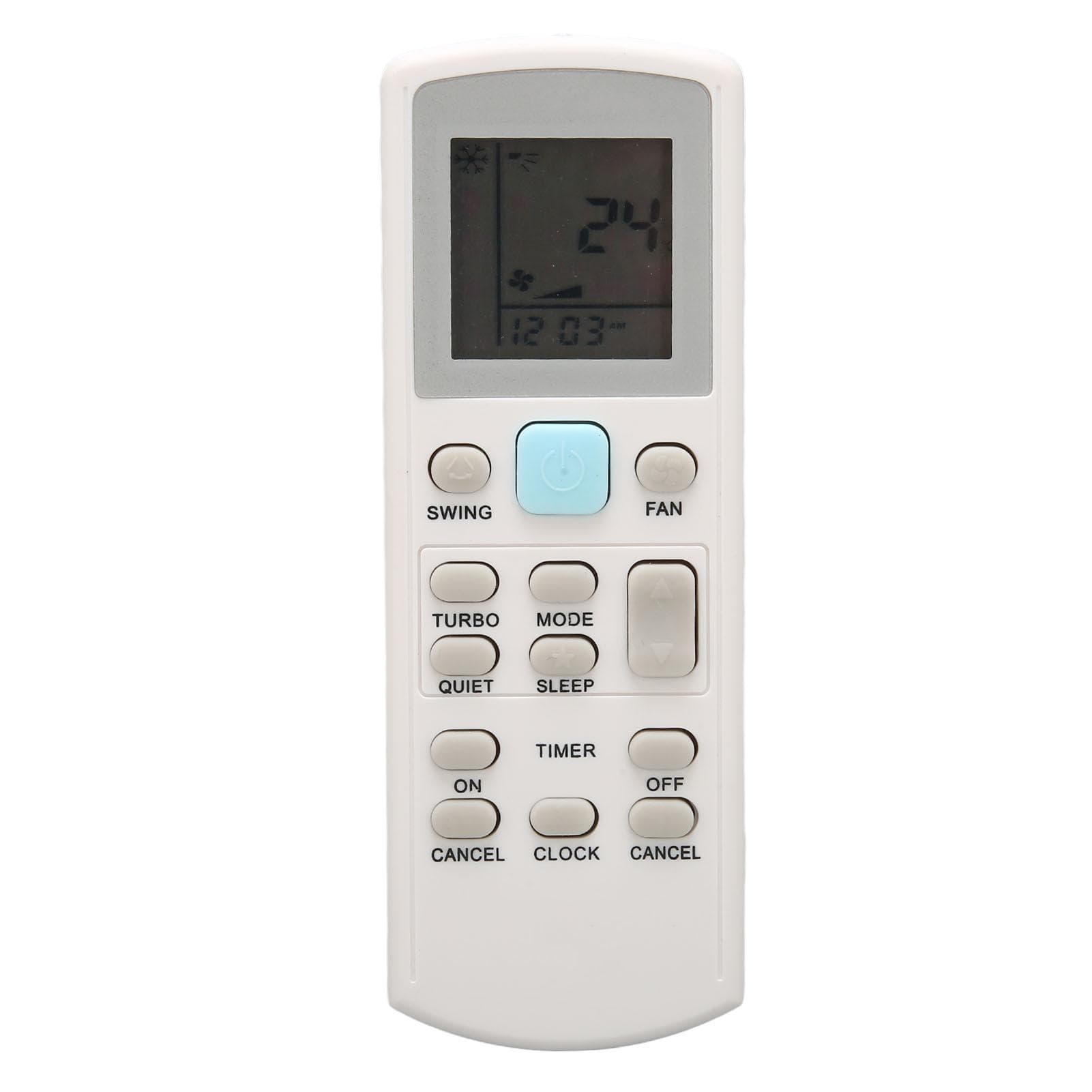 Air Conditioner Remote Control Sensitive Buttons LED Black Subtitles Replacement Remote for ECGS02 white