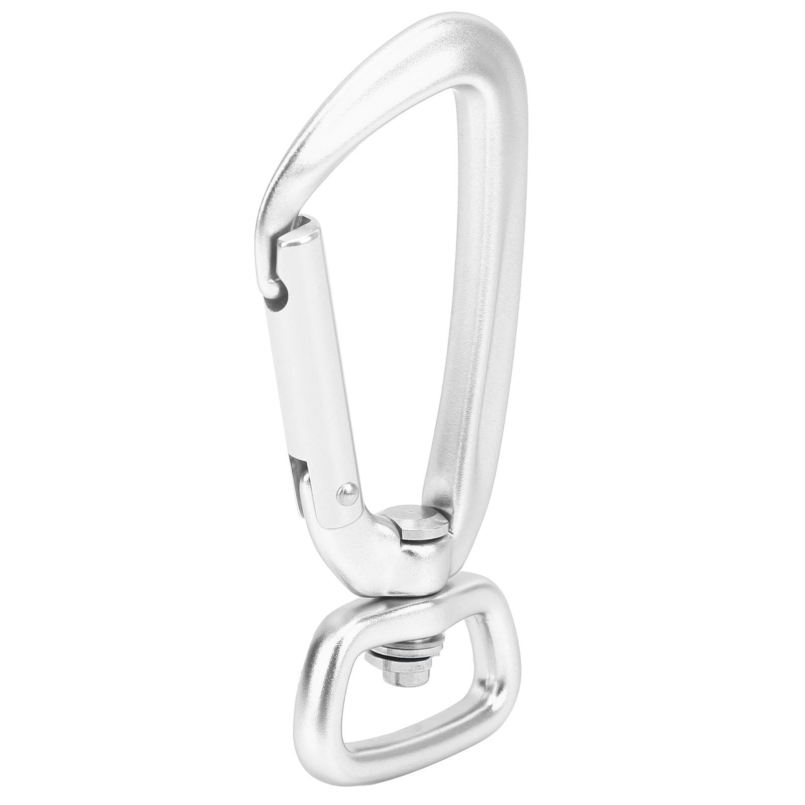Rotating Snap Hook Rotatable Aluminum Alloy Square Bottom D Ring Hooks for Linking Dog Leash and
