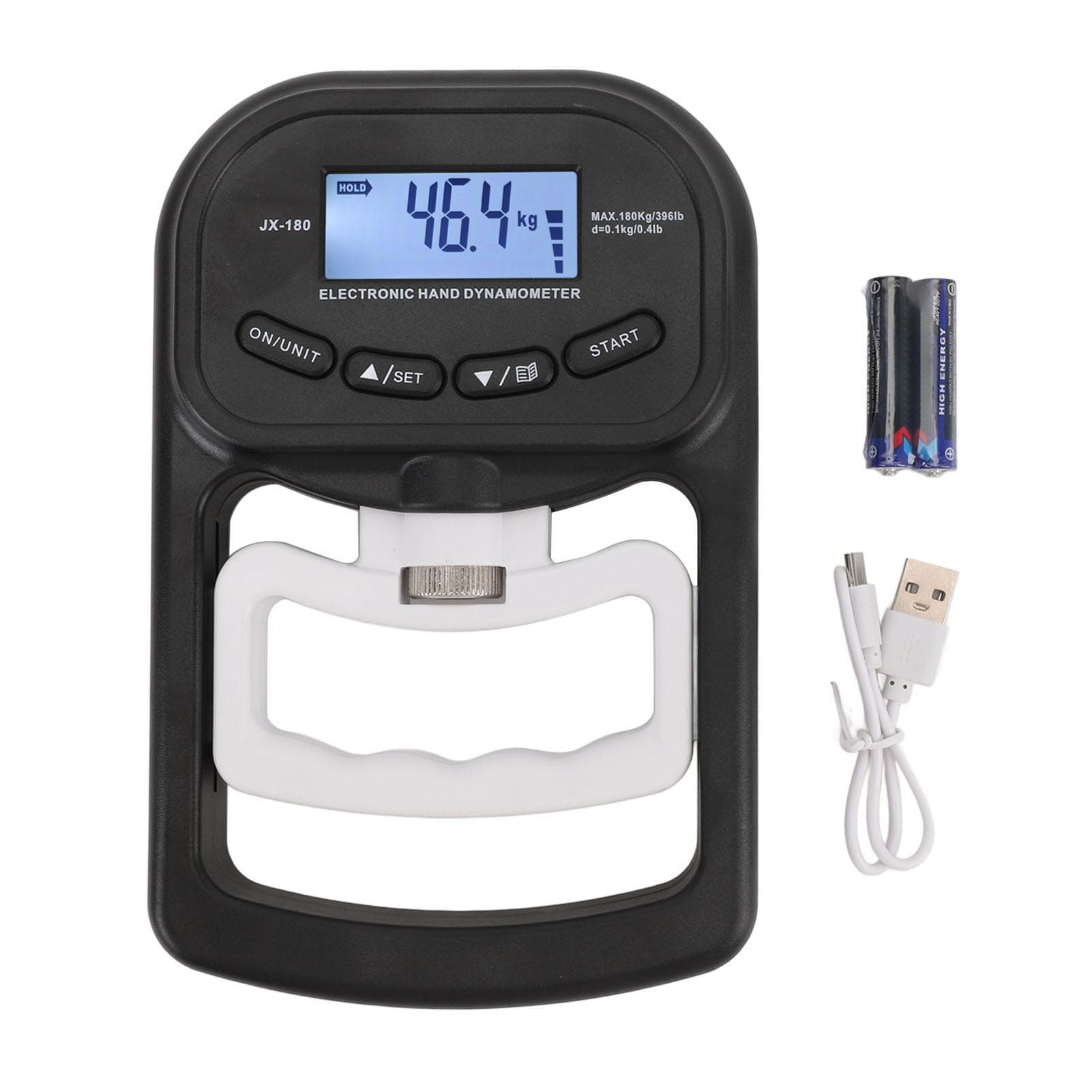 Hand Grip Strength Trainer High Accuracy Digital LCD Display 396lbs Electronic Hand Dynamometer for