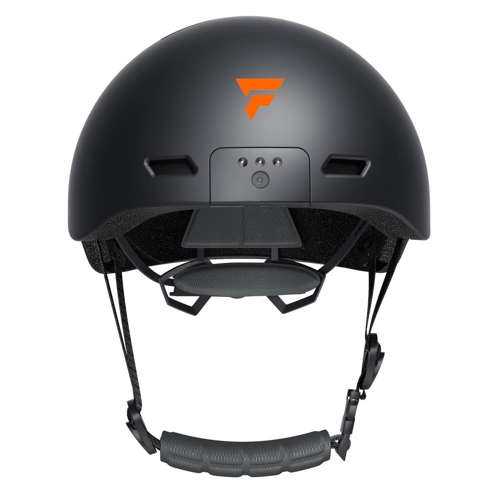 WiFi Camera Helmet Waterproof Motorcycle Smart Helmet with Camera Front Rear LED Light black