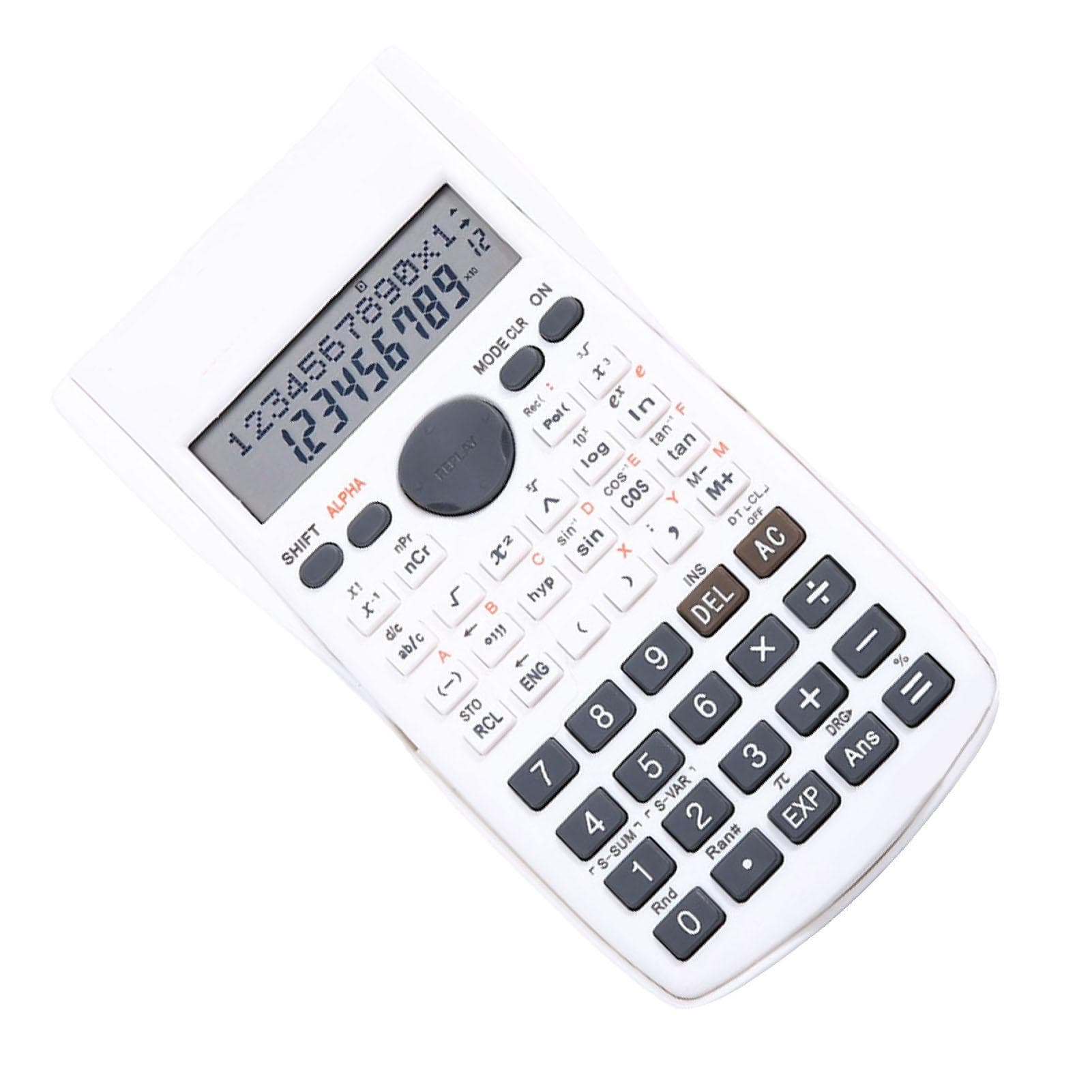 Scientific Calculator 12 Digit 240 Functions Multifunction Large Display Function Calculator with white