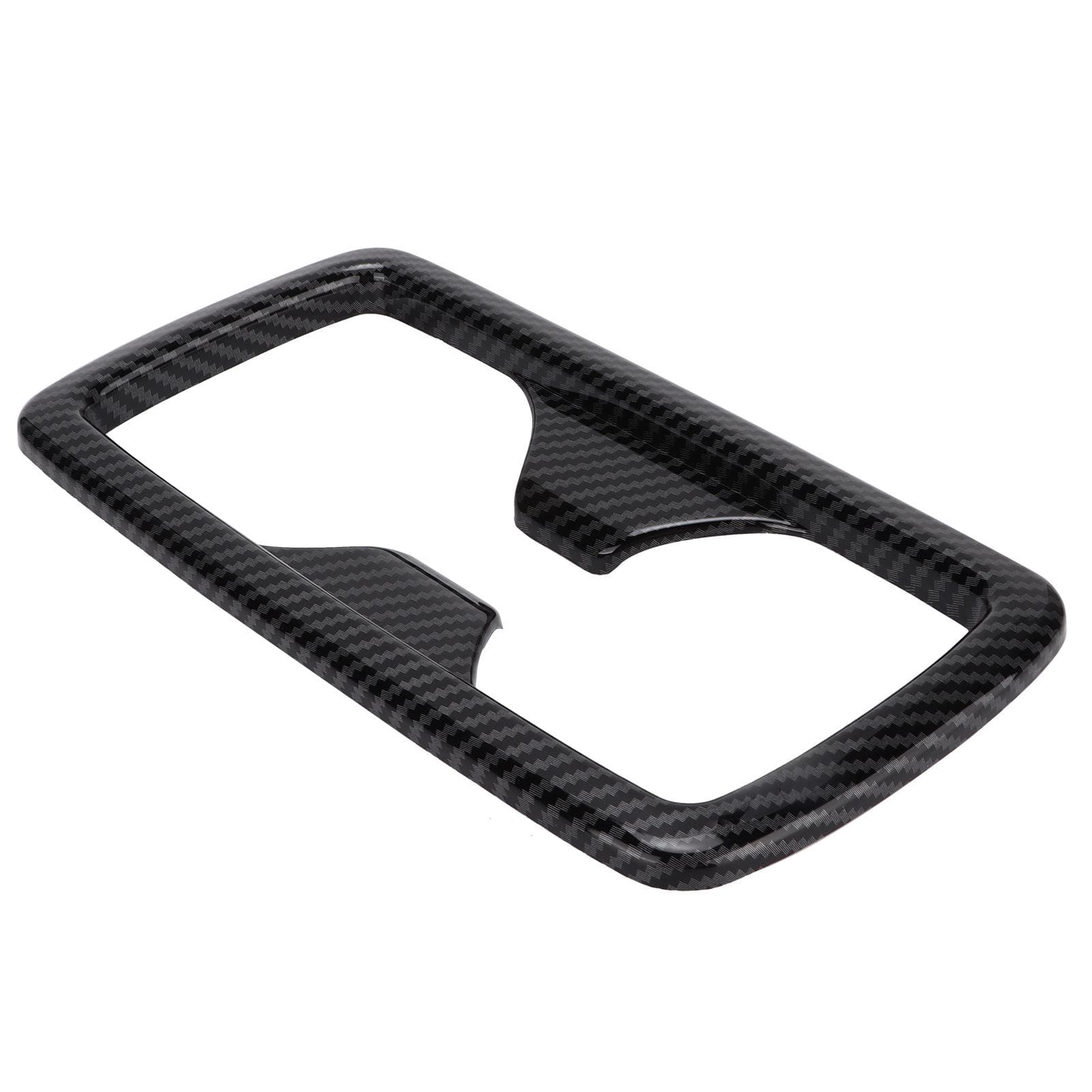 Rear Water Cup Holder Panel Frame Trim Carbon Fiber Style Decor Replacement for RAV4 2019?2021