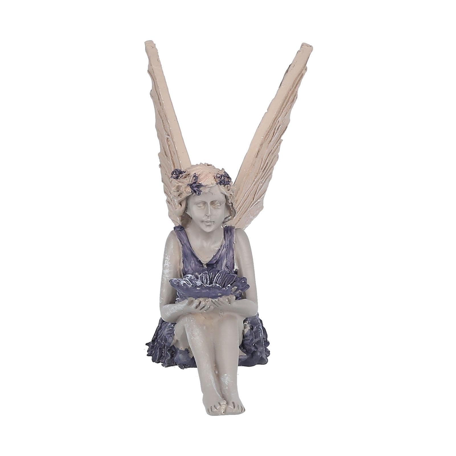 Sitting Fairy Statue Decorative Sunflower Fairy Ornament for Gardening Outdoor Home