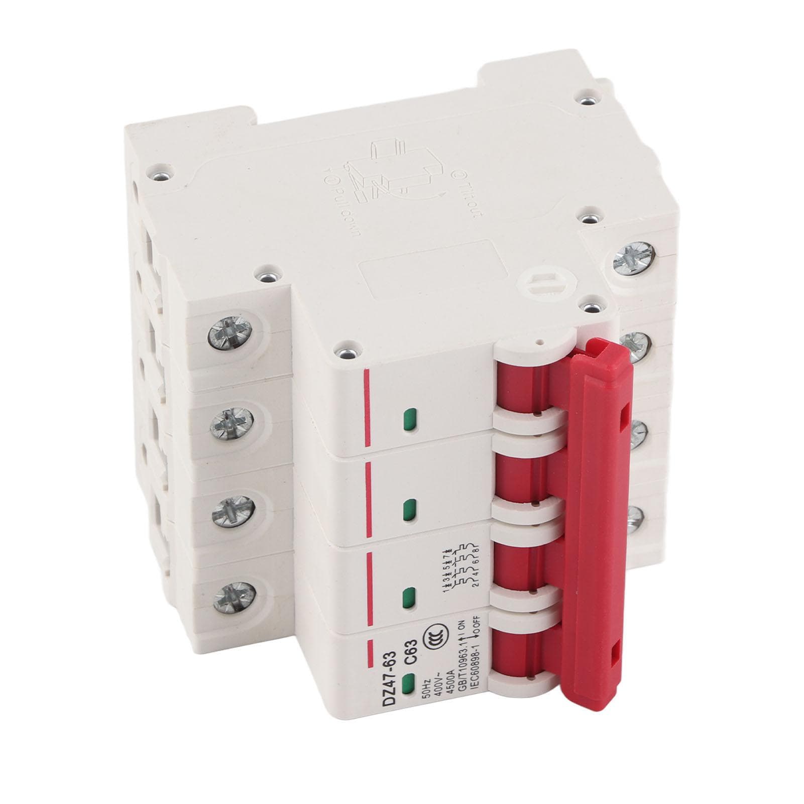 4P 63A Circuit Breaker DZ47634P Photovoltaic DC Circuit Interrupter Protector Switch