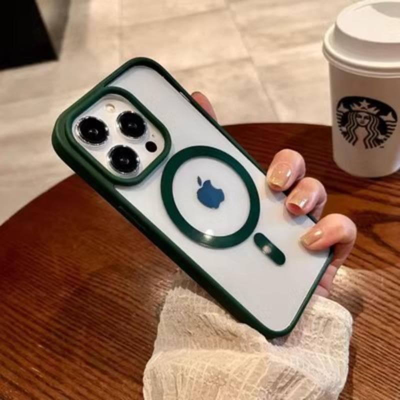 Applicable To Apple 16 Mobile Phone Case Magnetic Charging IPhone 15 ProMax Transparent 14 Anti-fall Acrylic Protective Case 13 iPhone16E/SE4 universal