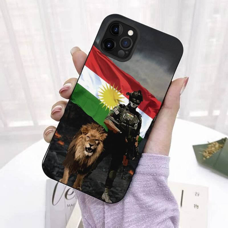 Kurdistan Flag Phone Case for iPhone 11 12 13 Mini Pro Max 8 7 6 6S Plus X 5 SE 2020 XR XS Funda Case iphone 13pro