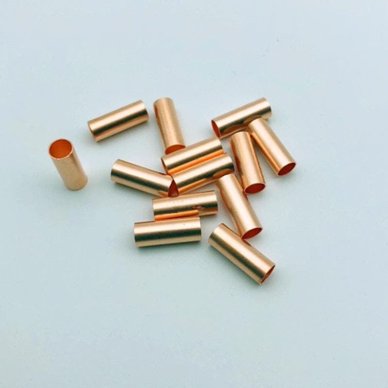 3mm Copper Tubes Sleeving Kits for 12k 24k Heating Cable Connection Carbon Fiber Wire Joint Splice Crimp Terminal 50PCS