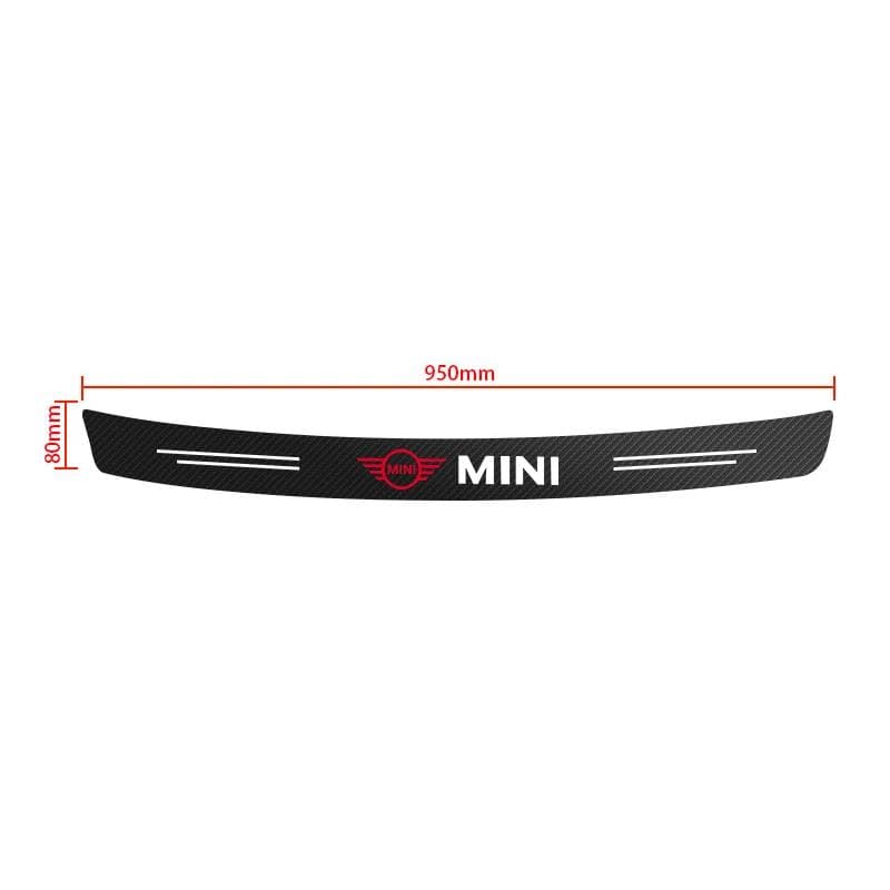 Car Rear Bumper Protector Sticker Carbon Fiber Car Tail Trunk Guard For BMW Mini F54 F55 F56 R56 R60 SONE Roadster Clubman Coupe